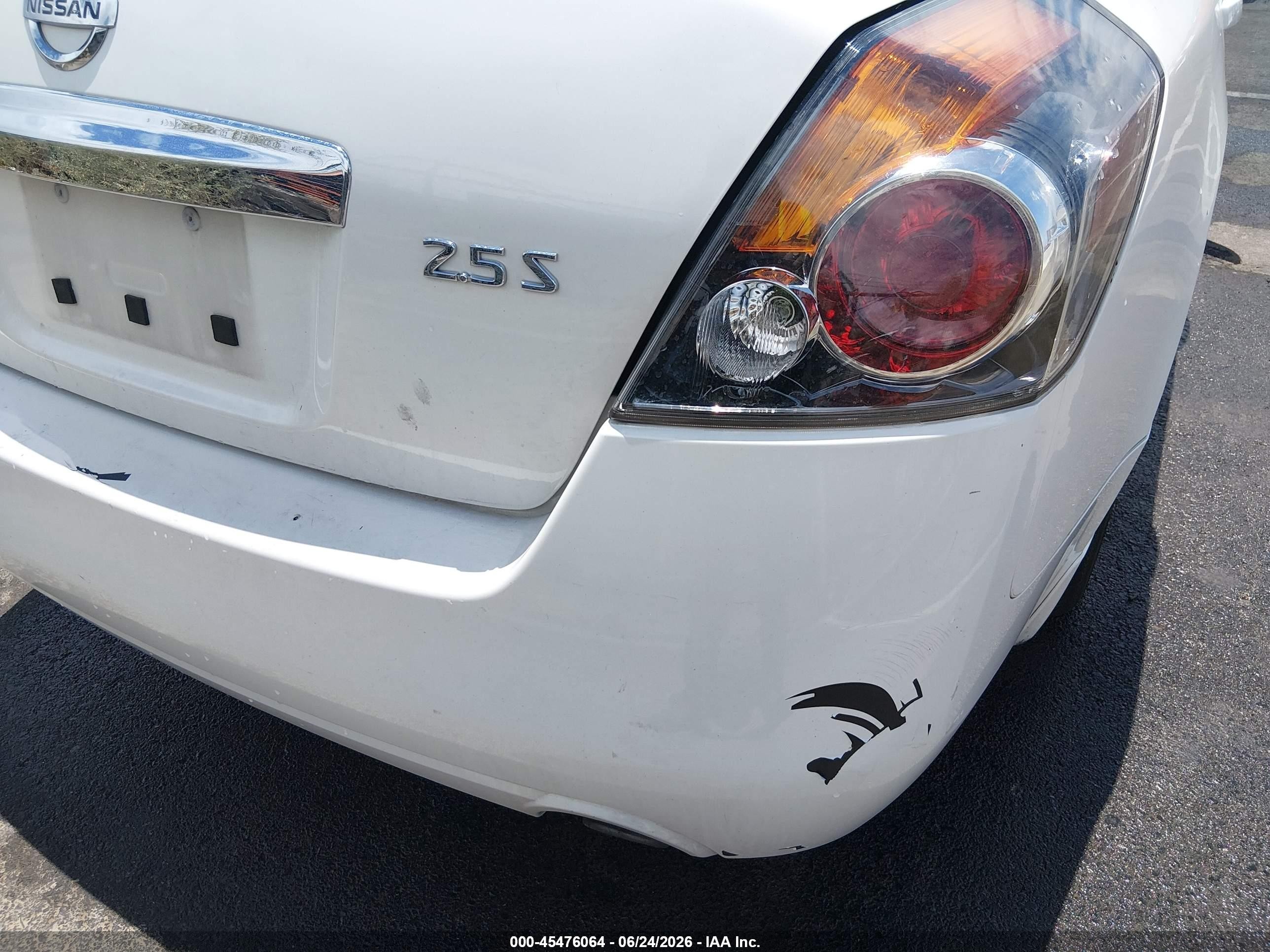 2010 Nissan Altima 2.5 S Белый vin: 1N4AL2AP5AN476001