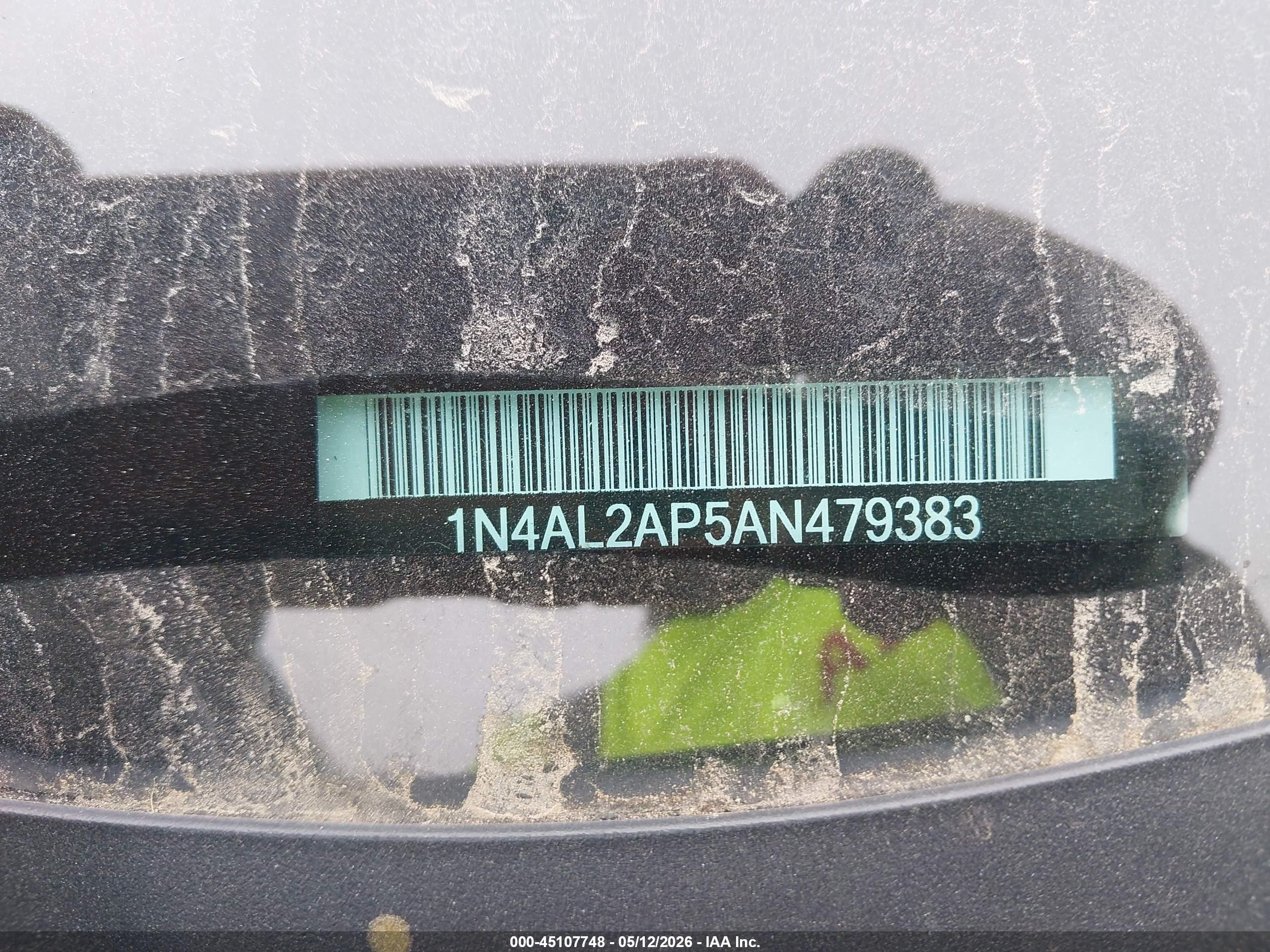 2010 Nissan Altima 2.5 S Серый vin: 1N4AL2AP5AN479383