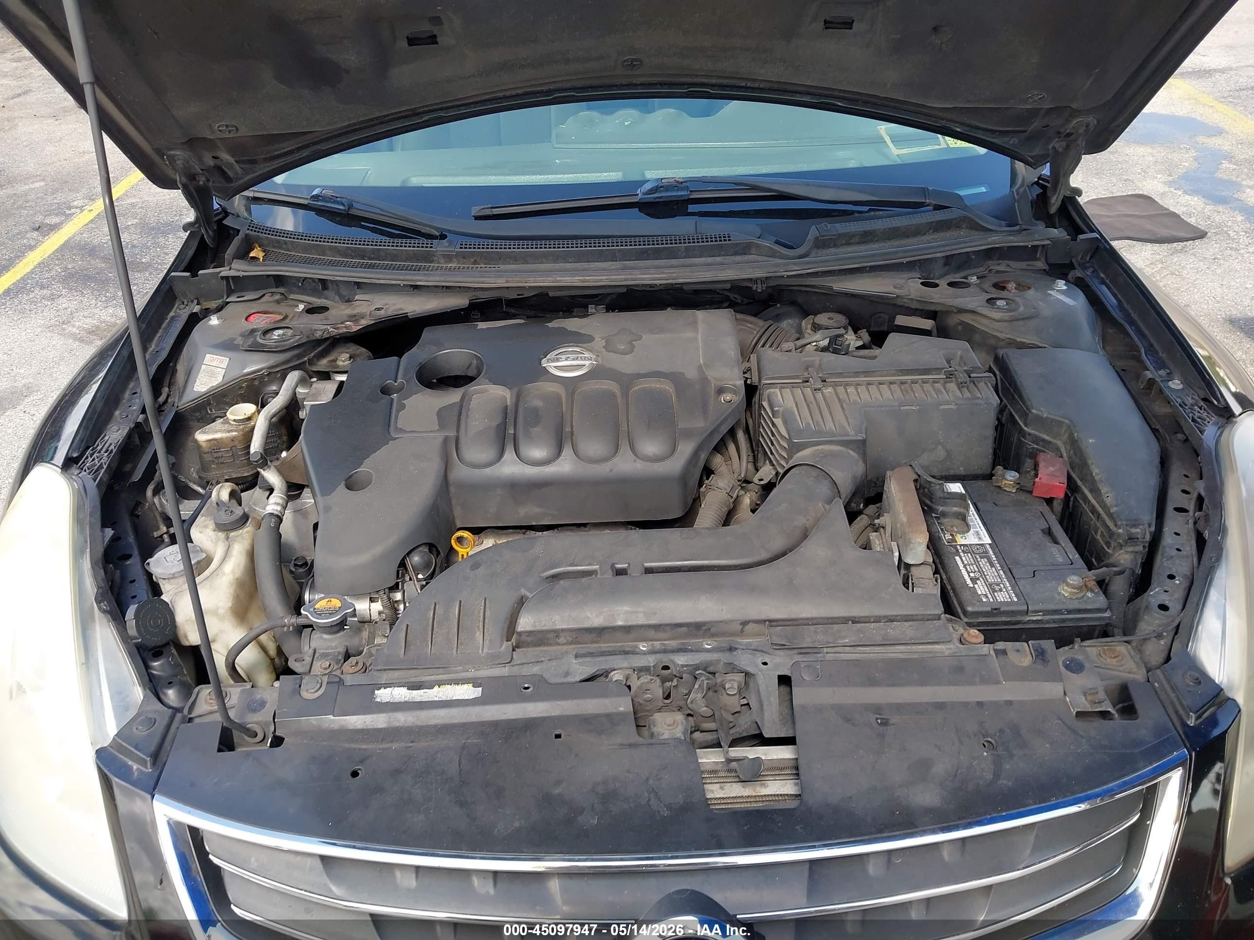 2010 Nissan Altima 2.5 S Черный vin: 1N4AL2AP5AN507070