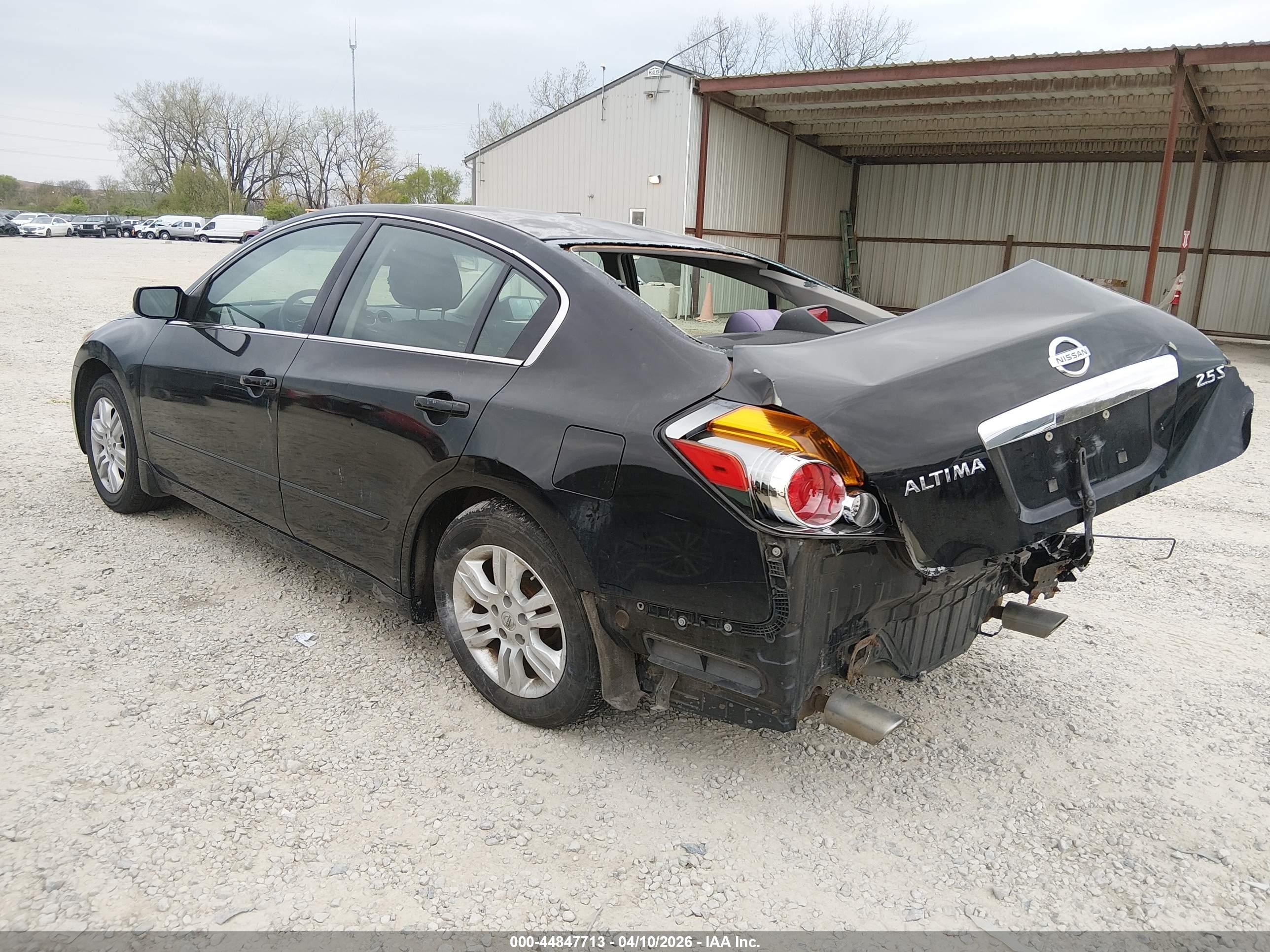 2010 Nissan Altima 2.5 S Black vin: 1N4AL2AP5AN507487