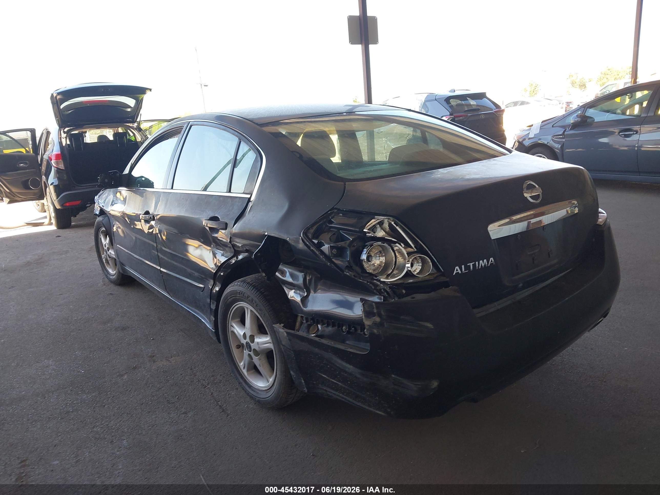 2010 Nissan Altima 2.5 Black vin: 1N4AL2AP5AN543759