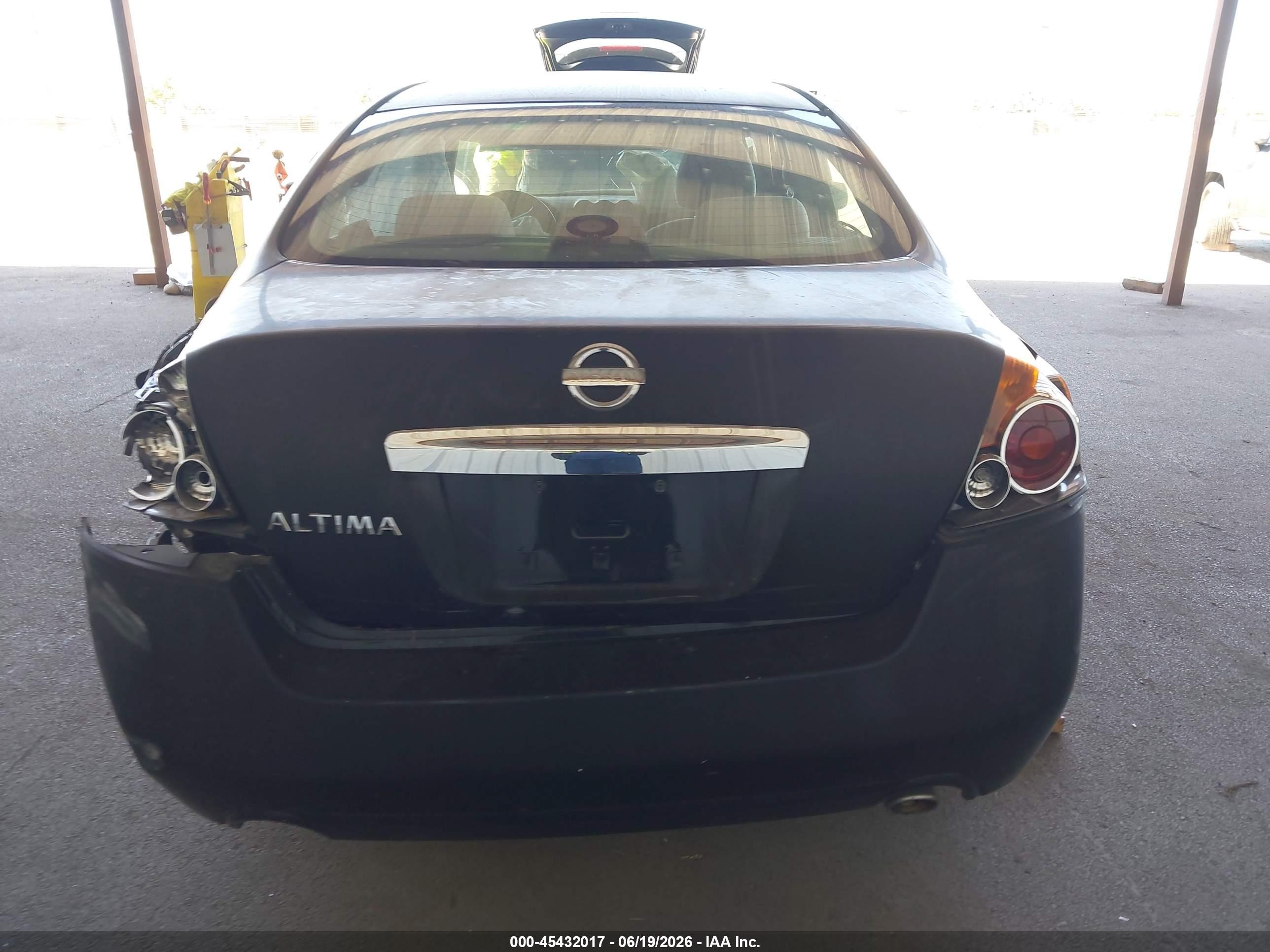 2010 Nissan Altima 2.5 Black vin: 1N4AL2AP5AN543759