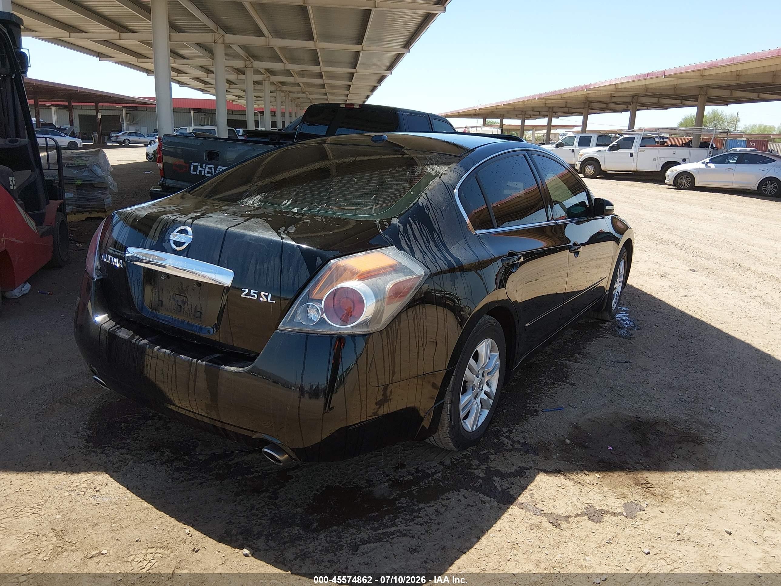 2010 Nissan Altima 2.5 S Black vin: 1N4AL2AP5AN546533