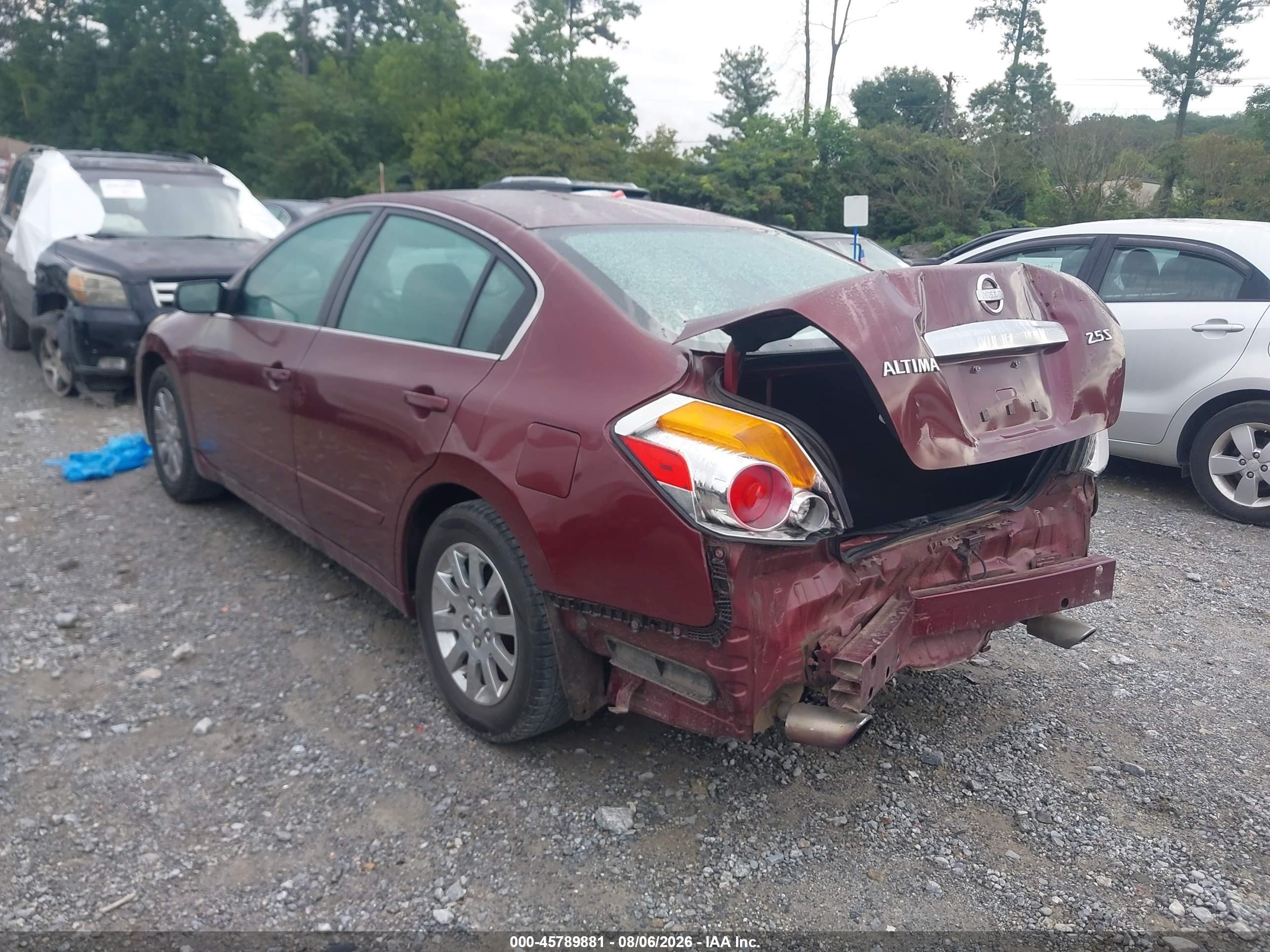 2011 Nissan Altima 2.5 S Maroon vin: 1N4AL2AP5BN405074