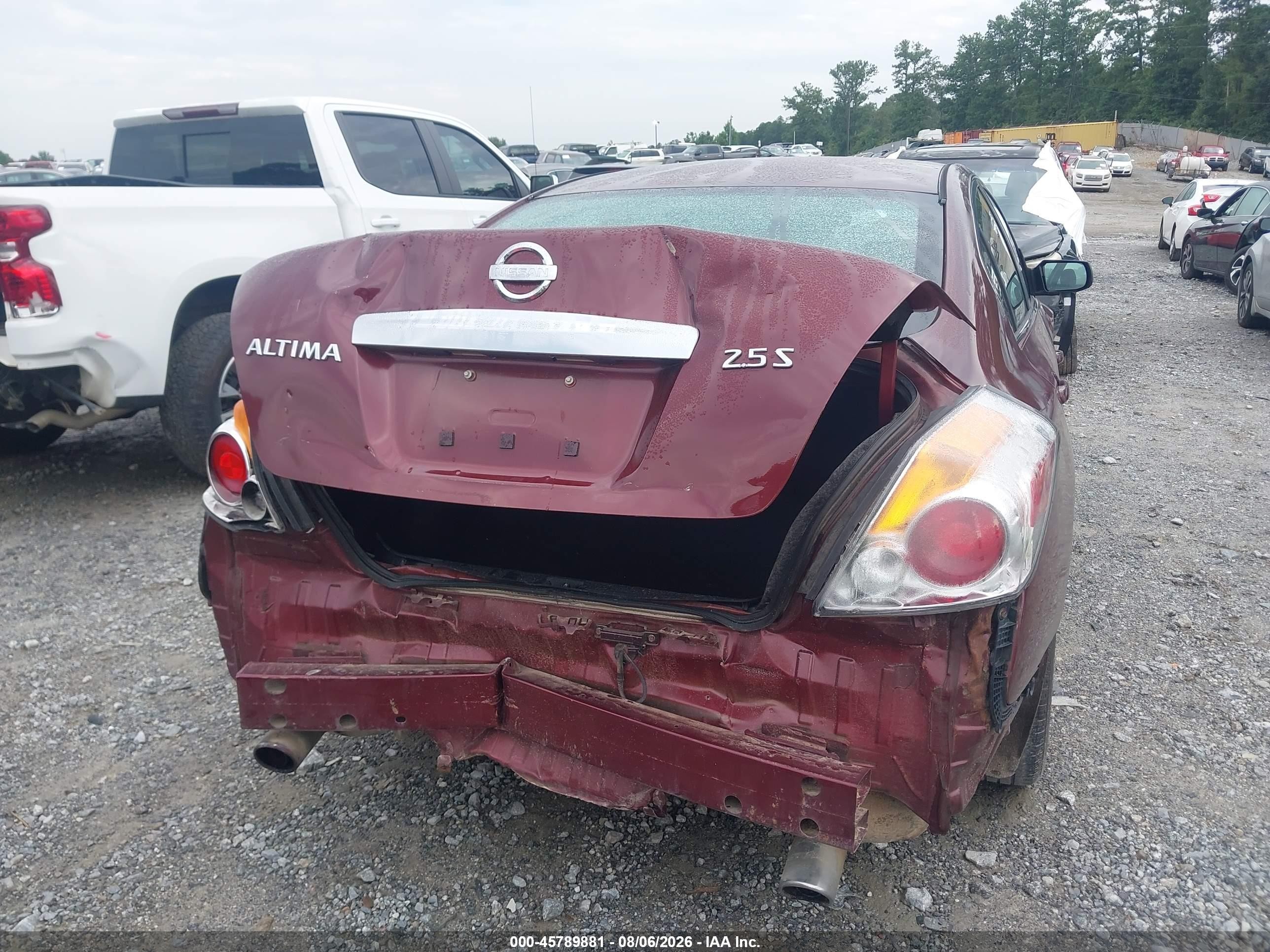 2011 Nissan Altima 2.5 S Maroon vin: 1N4AL2AP5BN405074