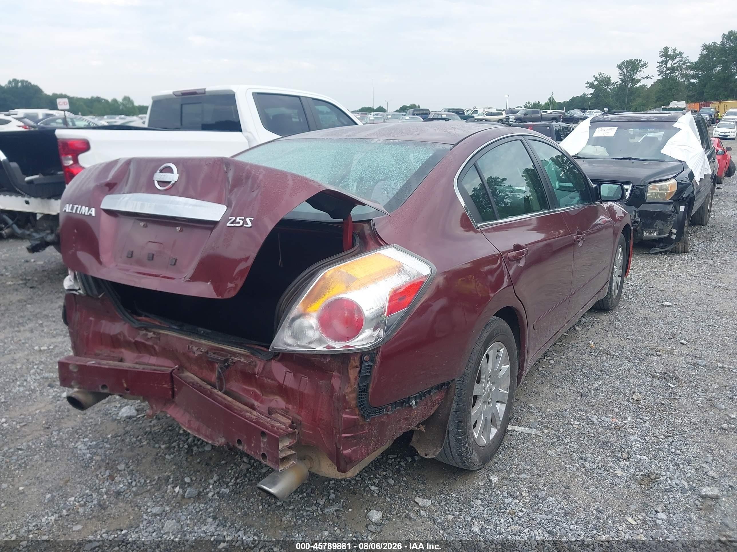 2011 Nissan Altima 2.5 S Maroon vin: 1N4AL2AP5BN405074