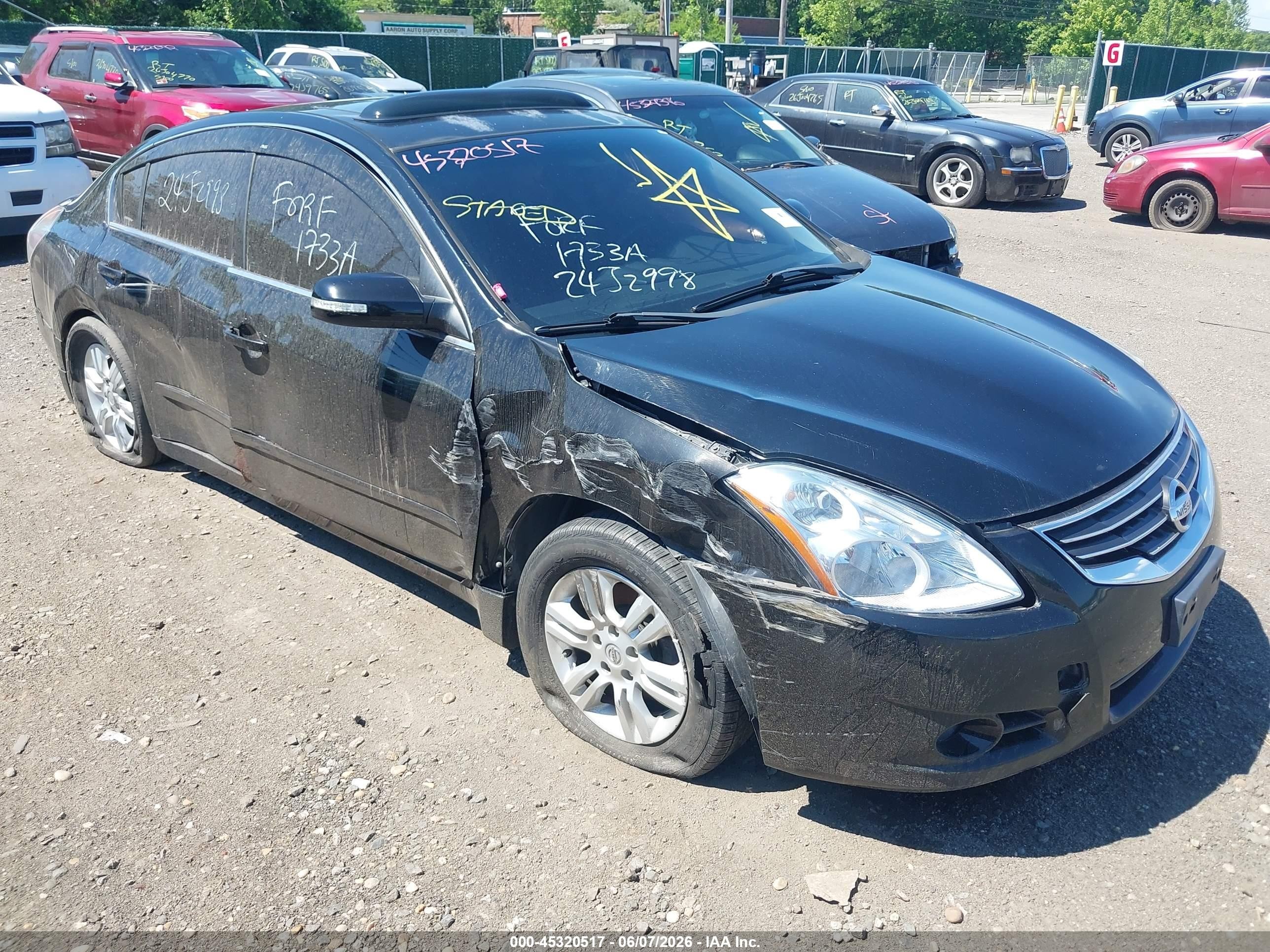 2011 Nissan Altima 2.5 S Черный vin: 1N4AL2AP5BN414132