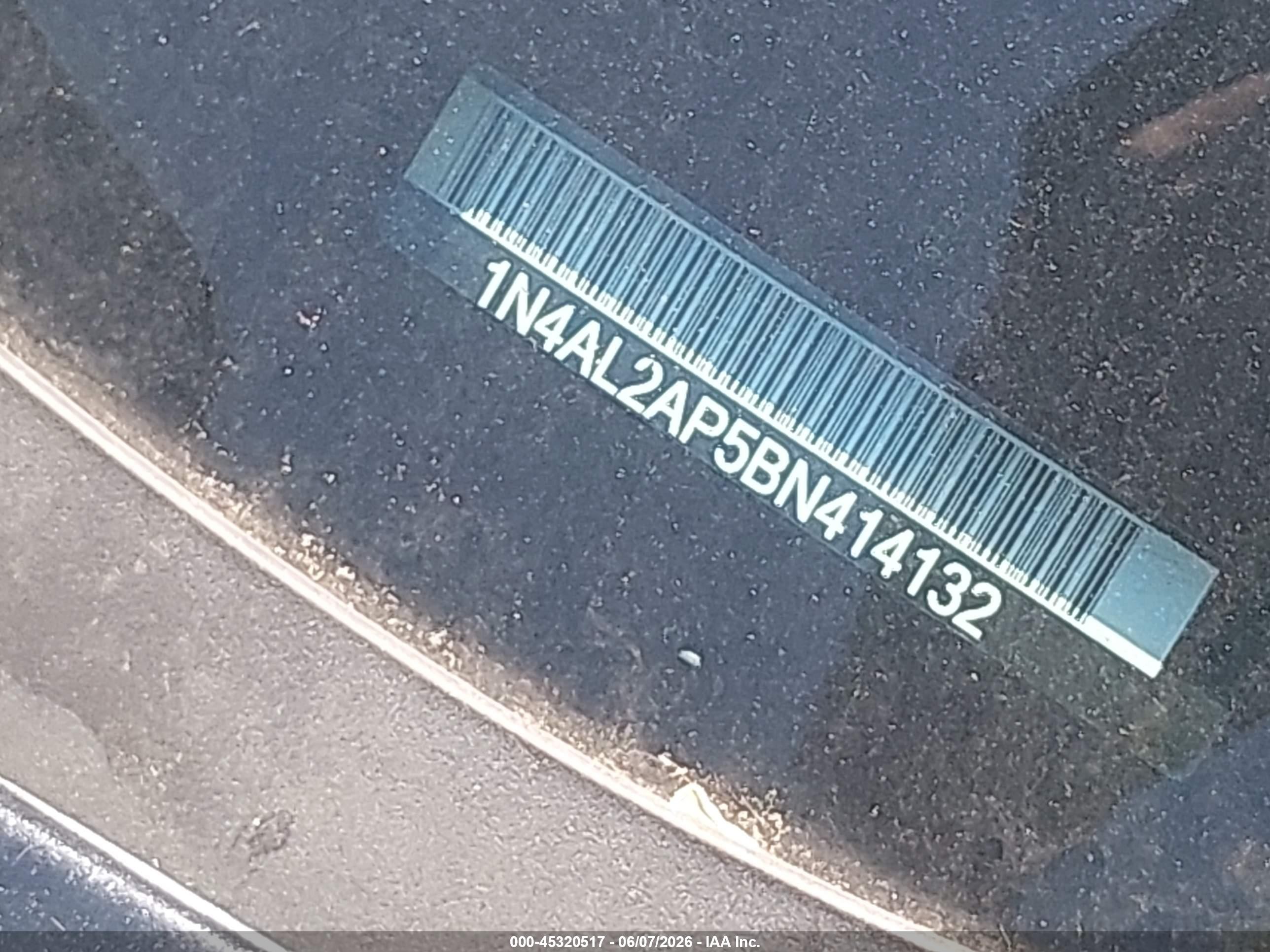 2011 Nissan Altima 2.5 S Черный vin: 1N4AL2AP5BN414132