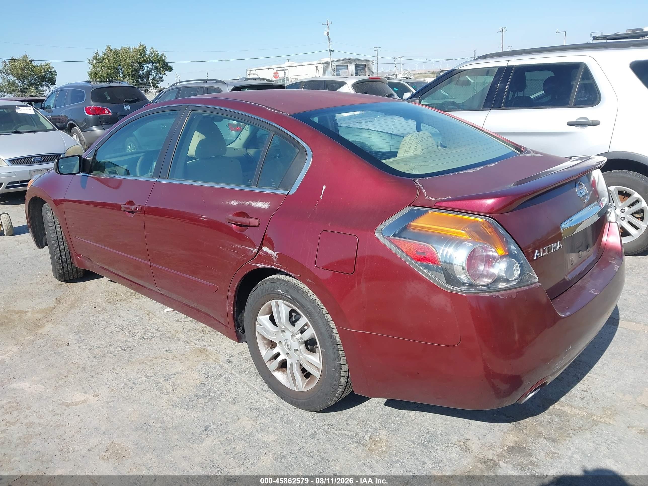 2011 Nissan Altima 2.5 S Burgundy vin: 1N4AL2AP5BN416950