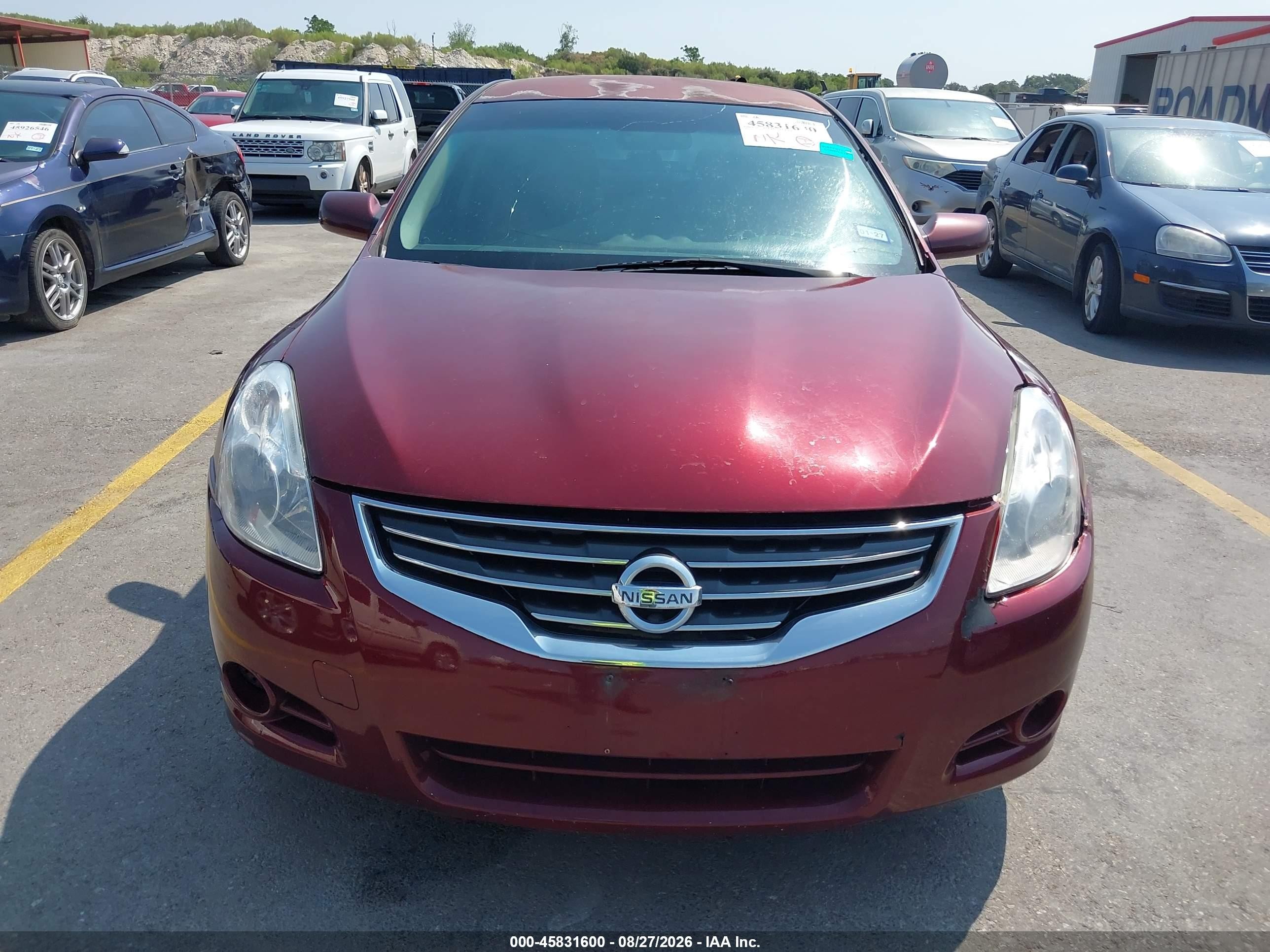 2011 Nissan Altima 2.5 S Burgundy vin: 1N4AL2AP5BN510200