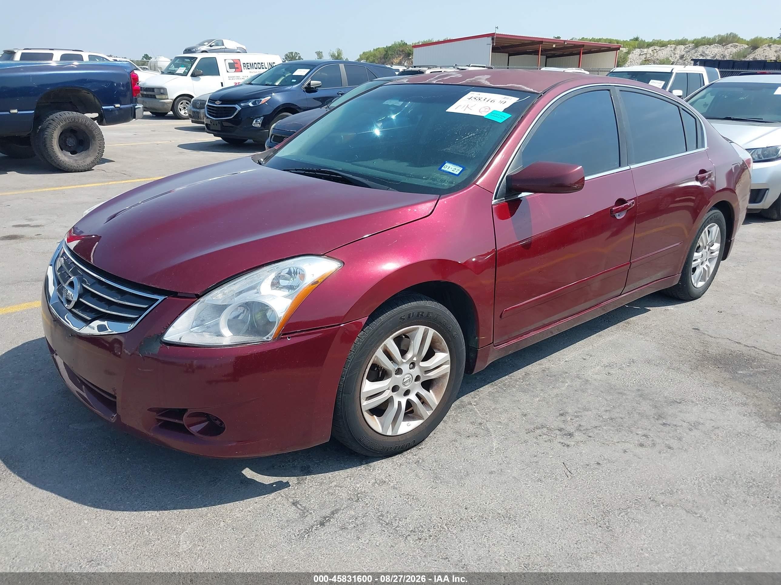 2011 Nissan Altima 2.5 S Burgundy vin: 1N4AL2AP5BN510200