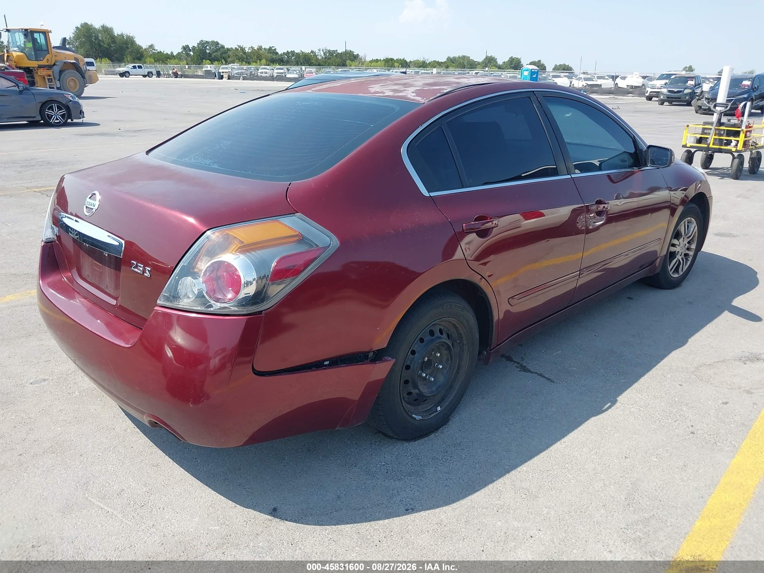 2011 Nissan Altima 2.5 S Burgundy vin: 1N4AL2AP5BN510200