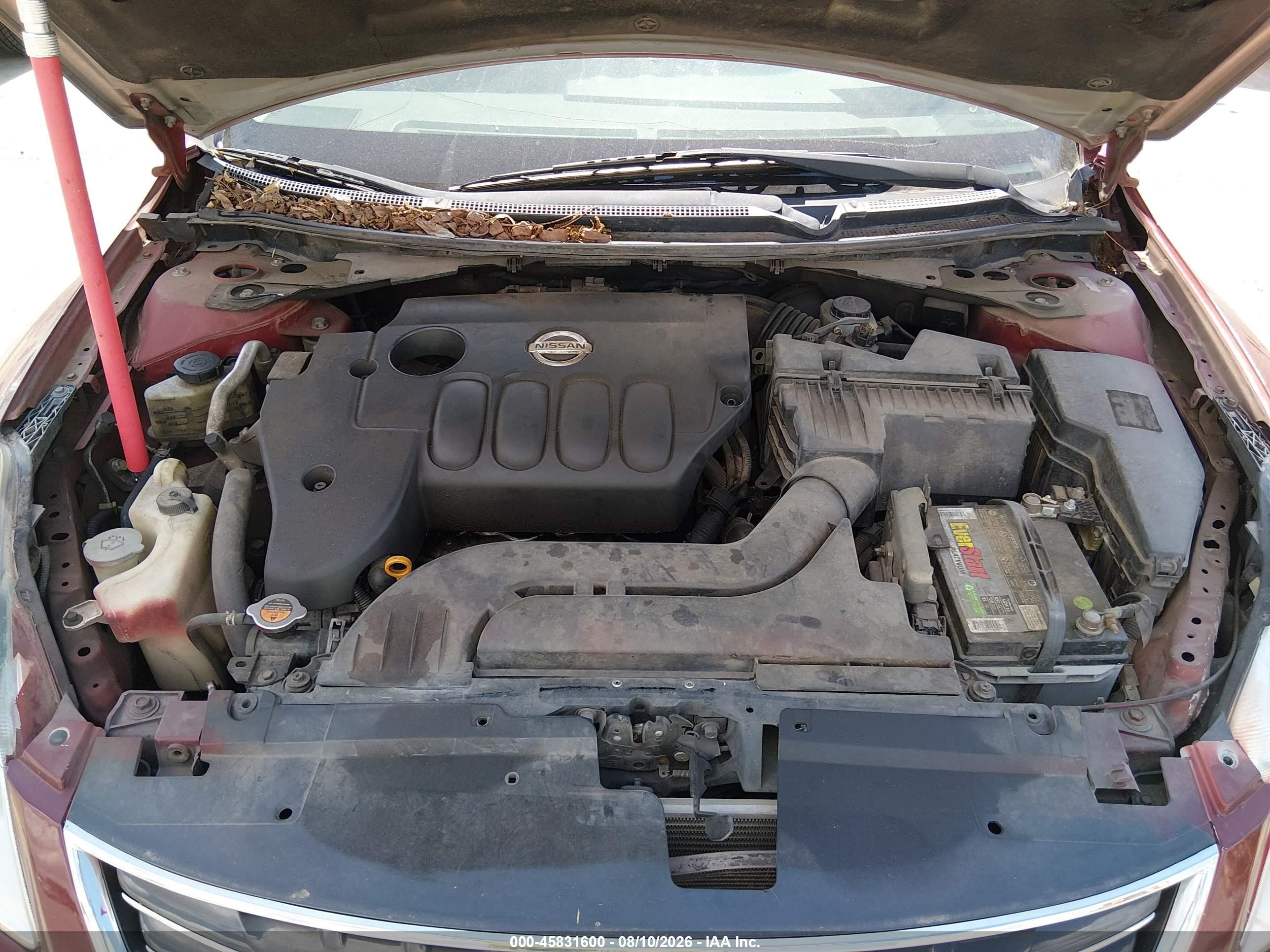 2011 Nissan Altima 2.5 S Burgundy vin: 1N4AL2AP5BN510200