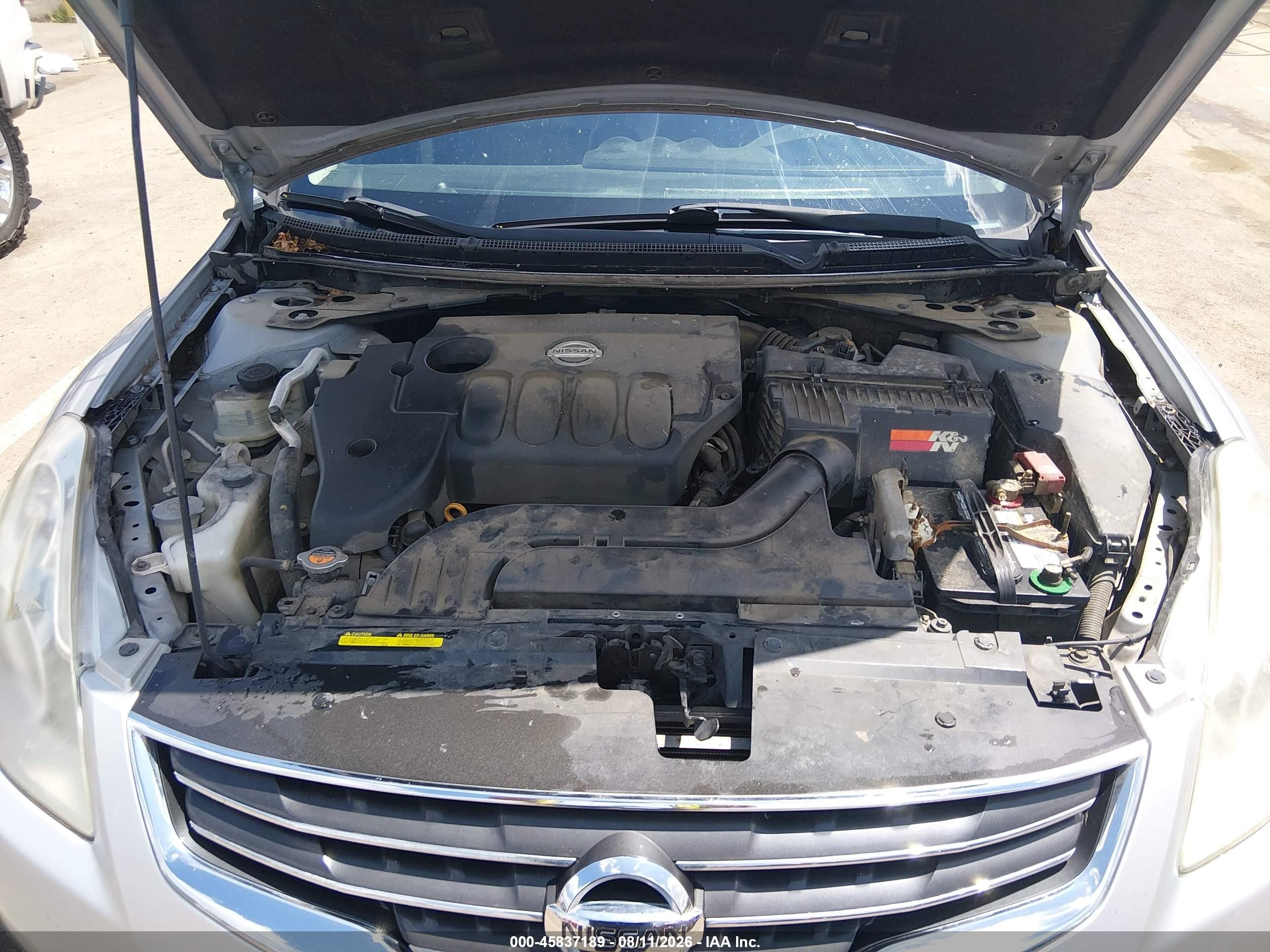 2012 Nissan Altima 2.5 S Silver vin: 1N4AL2AP5CC118072