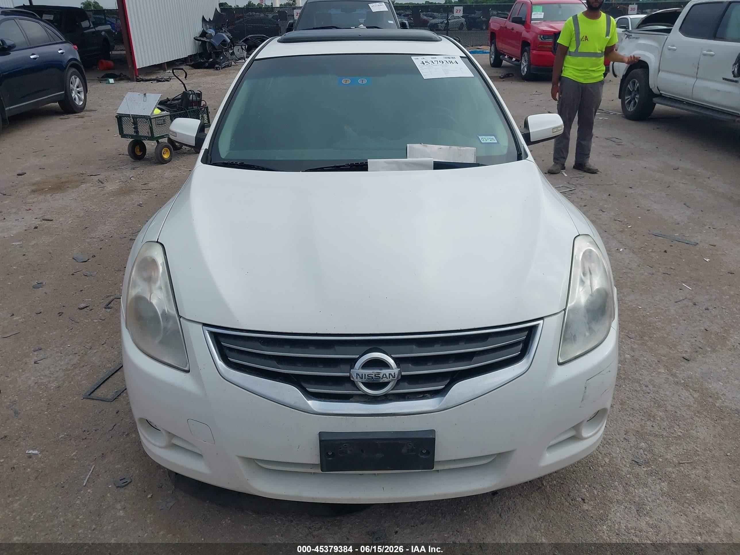 2012 Nissan Altima 2.5 S Белый vin: 1N4AL2AP5CC119092
