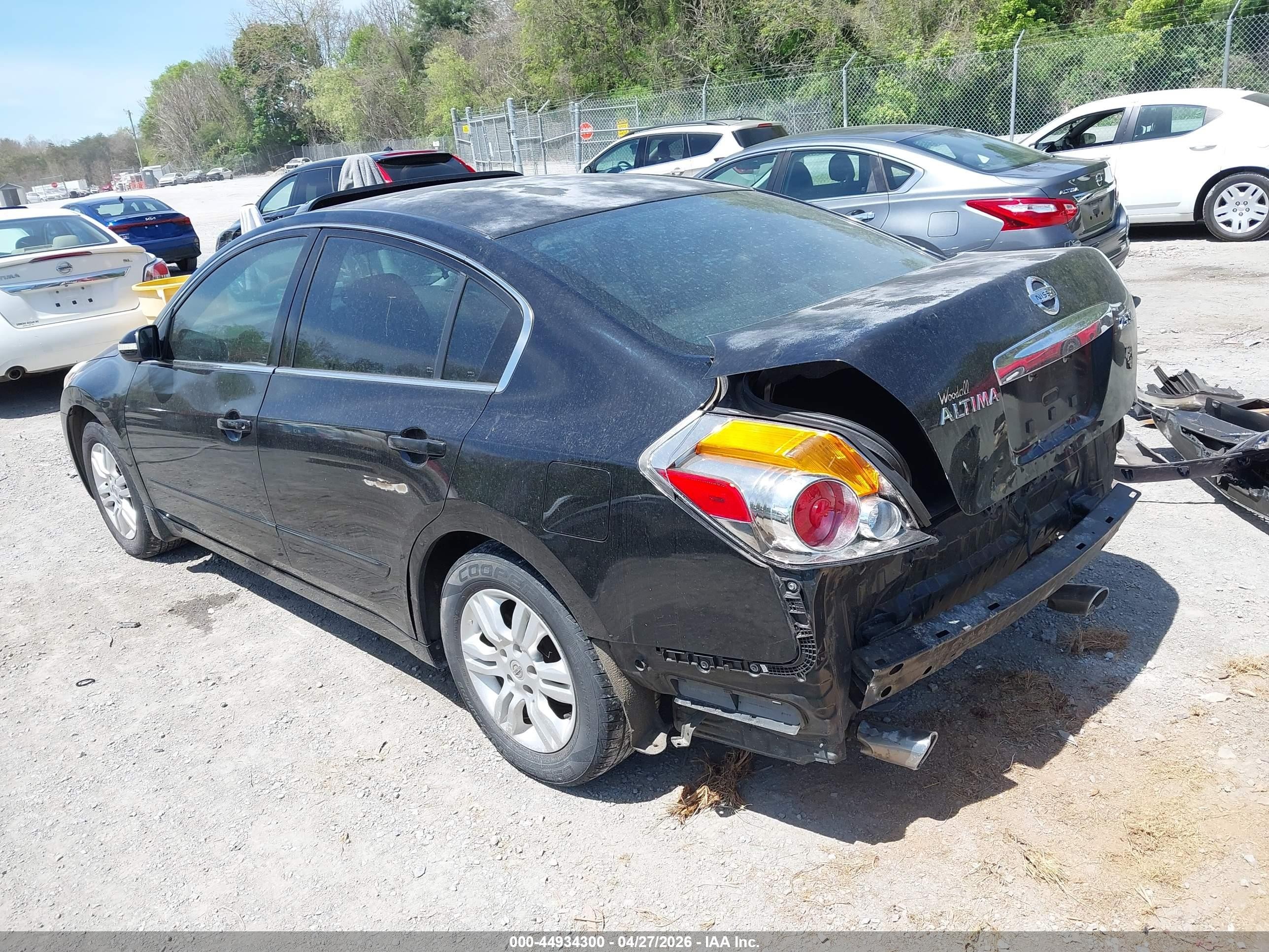 2012 Nissan Altima 2.5 S Black vin: 1N4AL2AP5CC124714