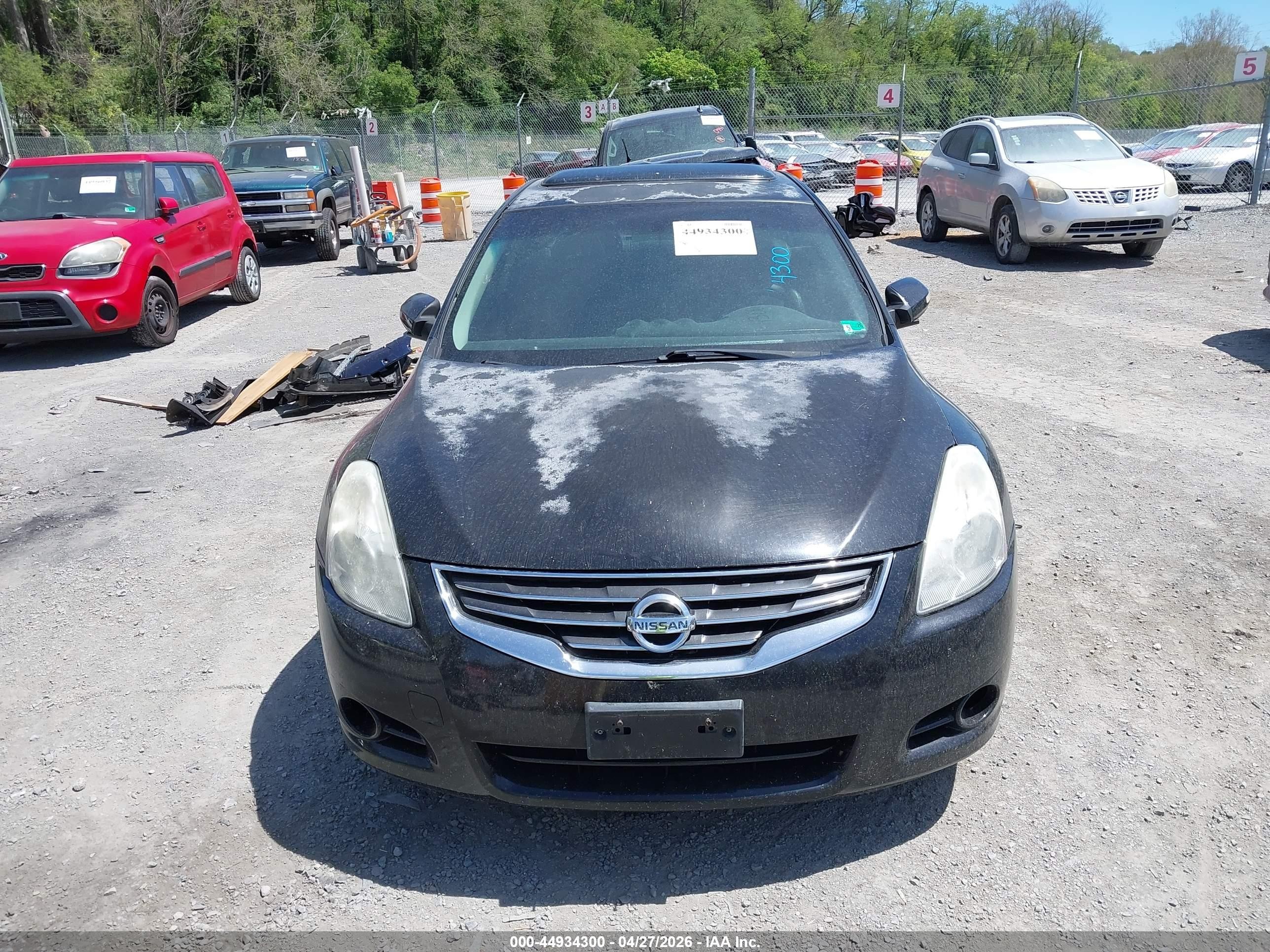 2012 Nissan Altima 2.5 S Black vin: 1N4AL2AP5CC124714