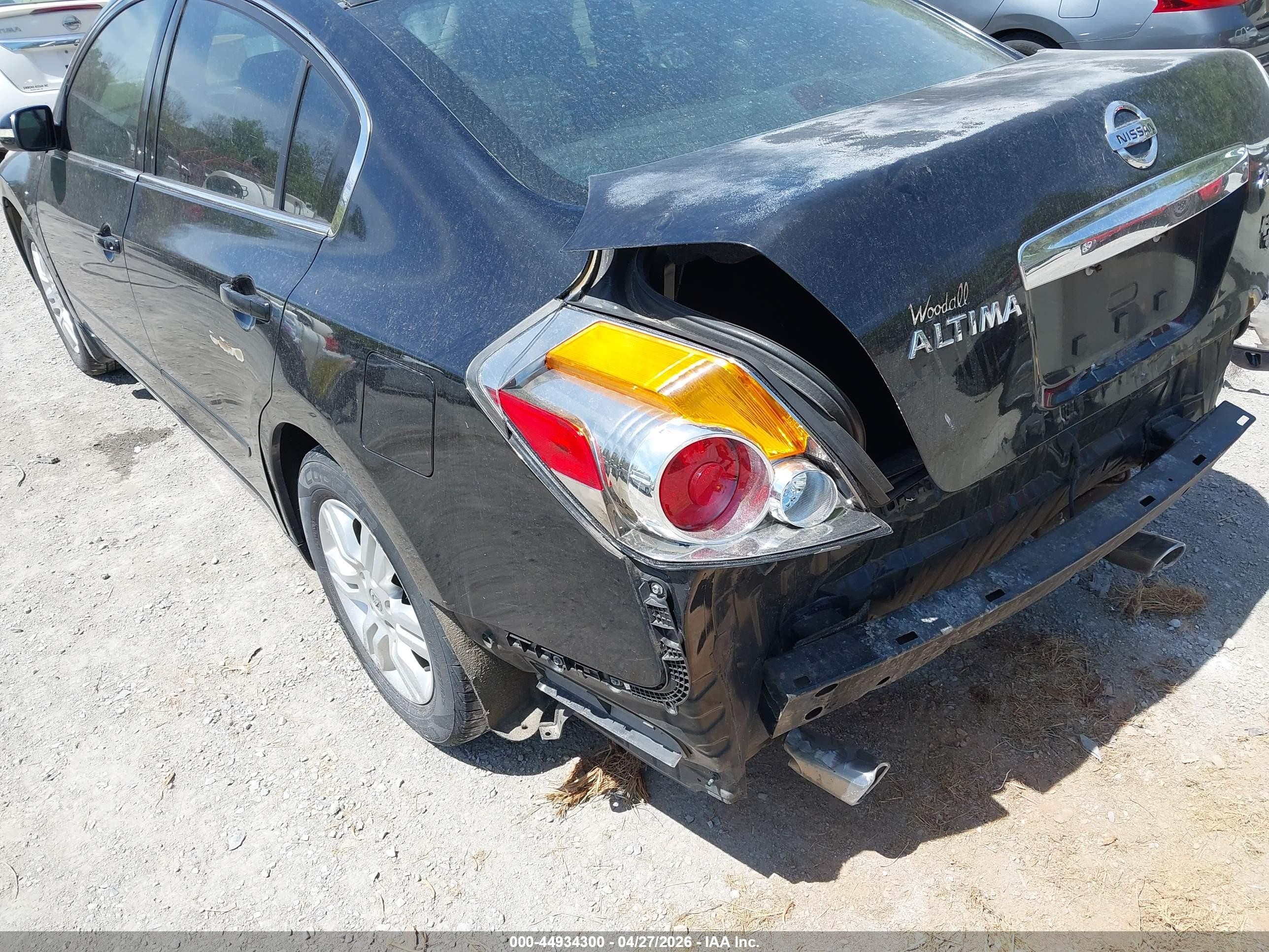 2012 Nissan Altima 2.5 S Black vin: 1N4AL2AP5CC124714