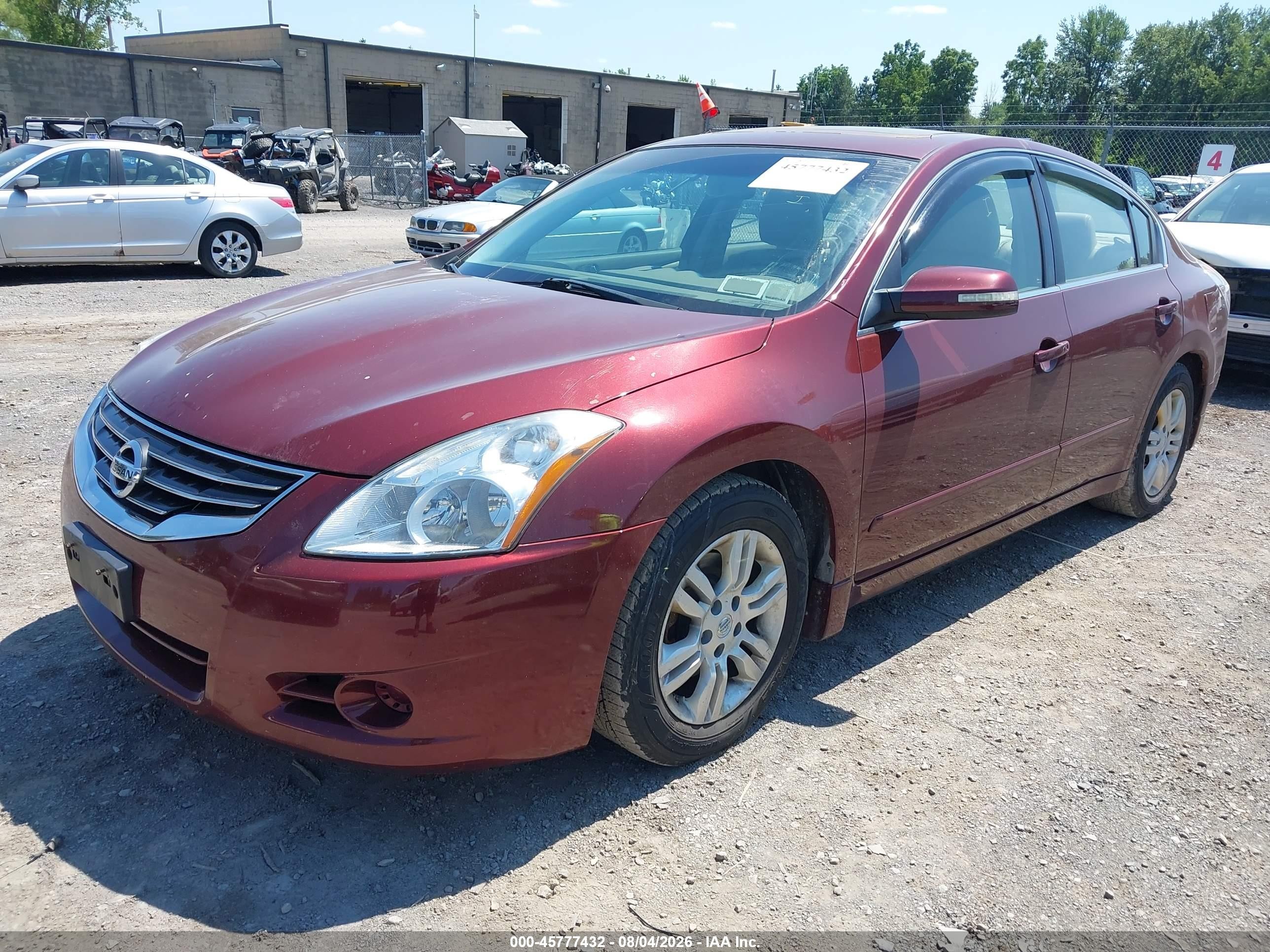 2012 Nissan Altima 2.5 S Maroon vin: 1N4AL2AP5CC131632