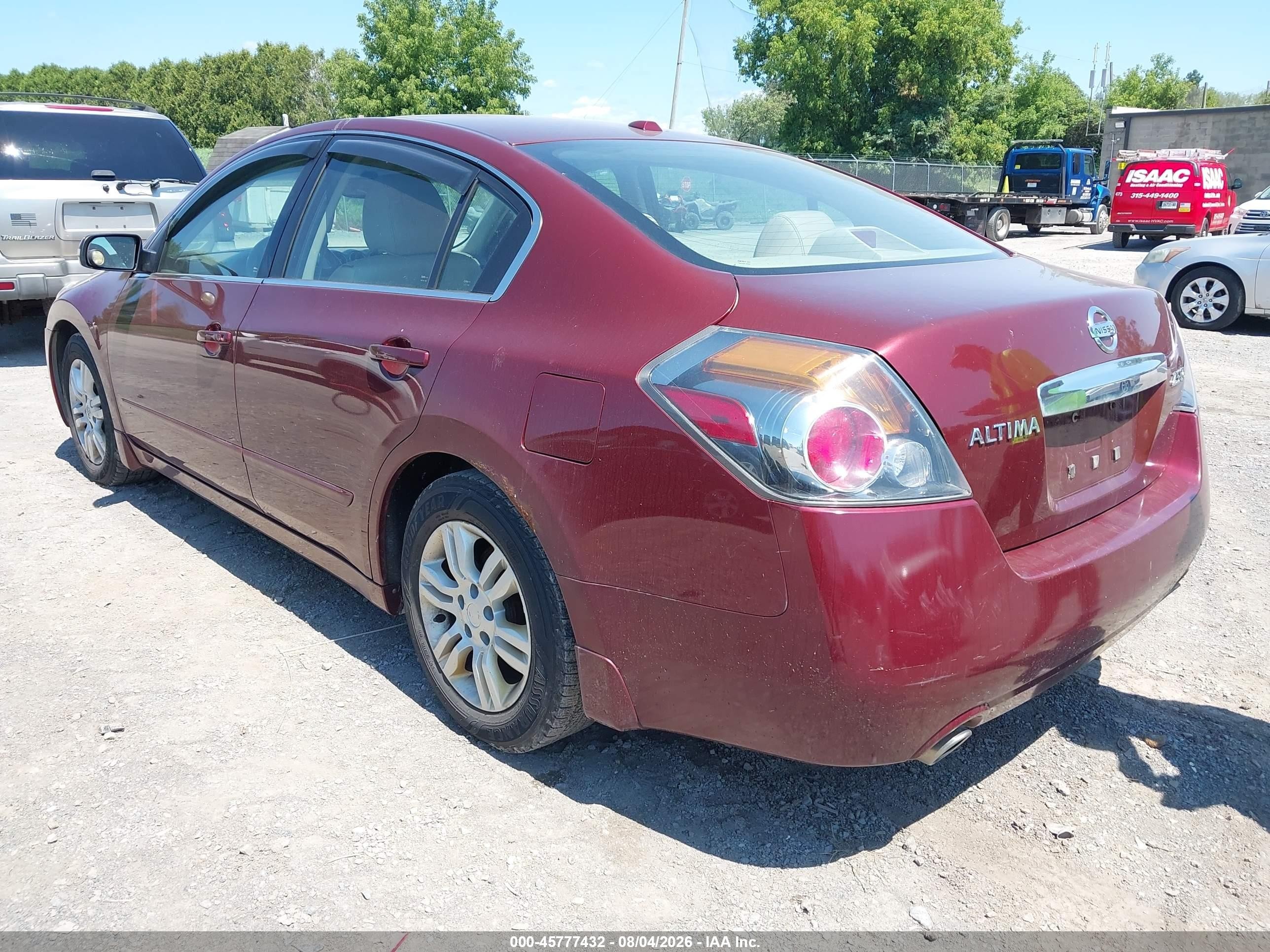 2012 Nissan Altima 2.5 S Maroon vin: 1N4AL2AP5CC131632