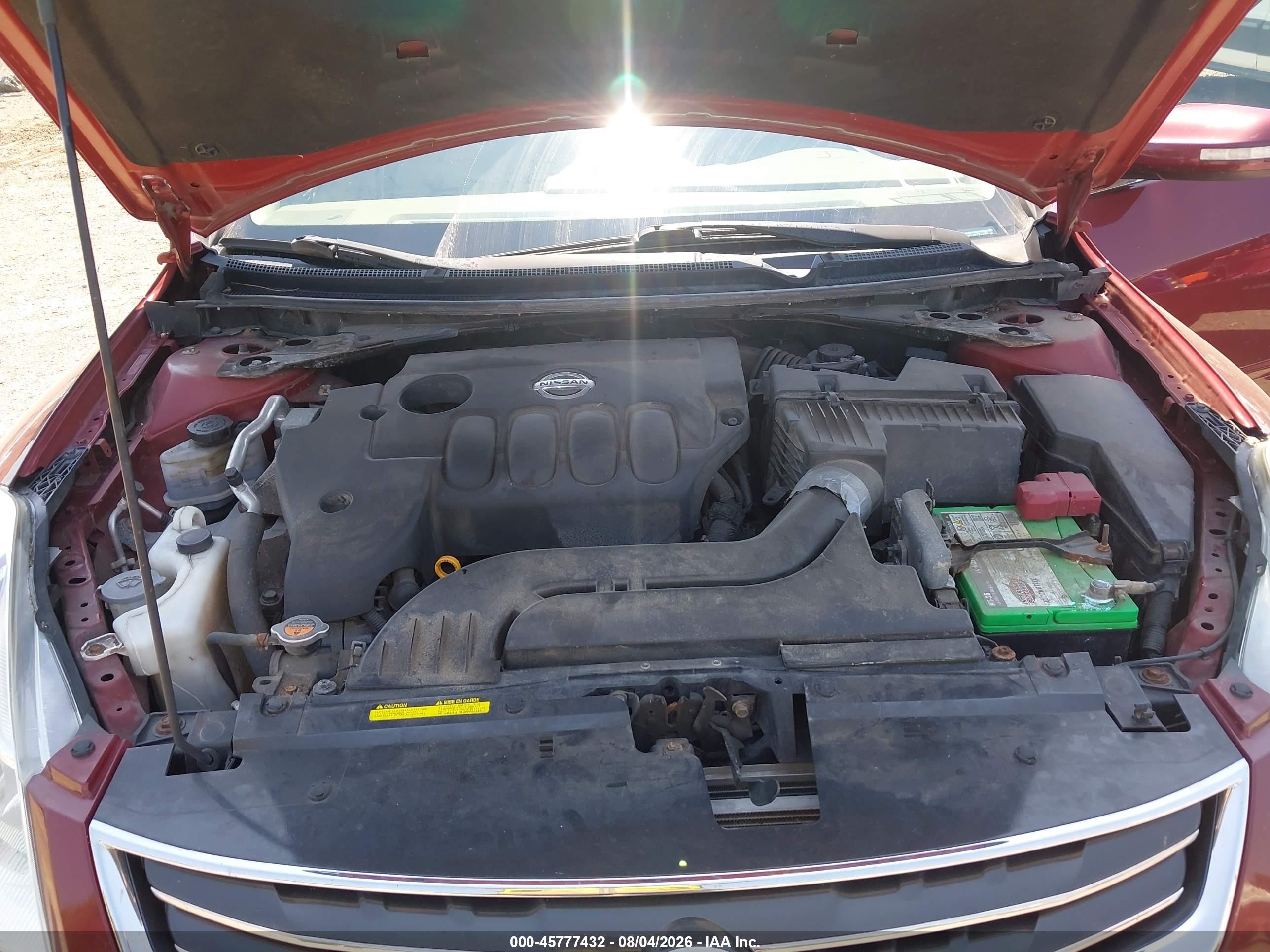 2012 Nissan Altima 2.5 S Maroon vin: 1N4AL2AP5CC131632