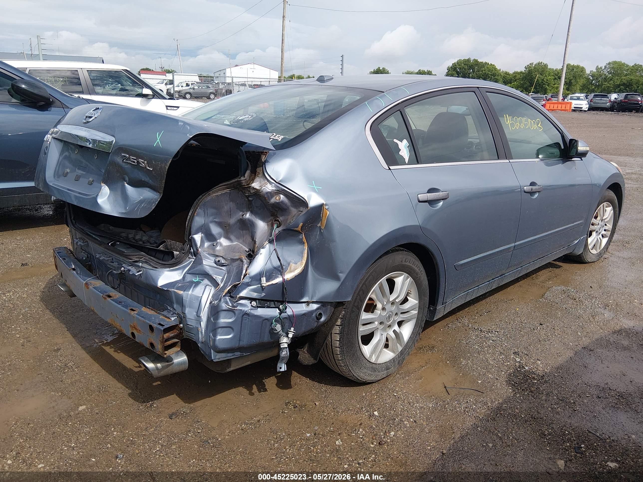 2012 Nissan Altima 2.5 S Light Blue vin: 1N4AL2AP5CC139343