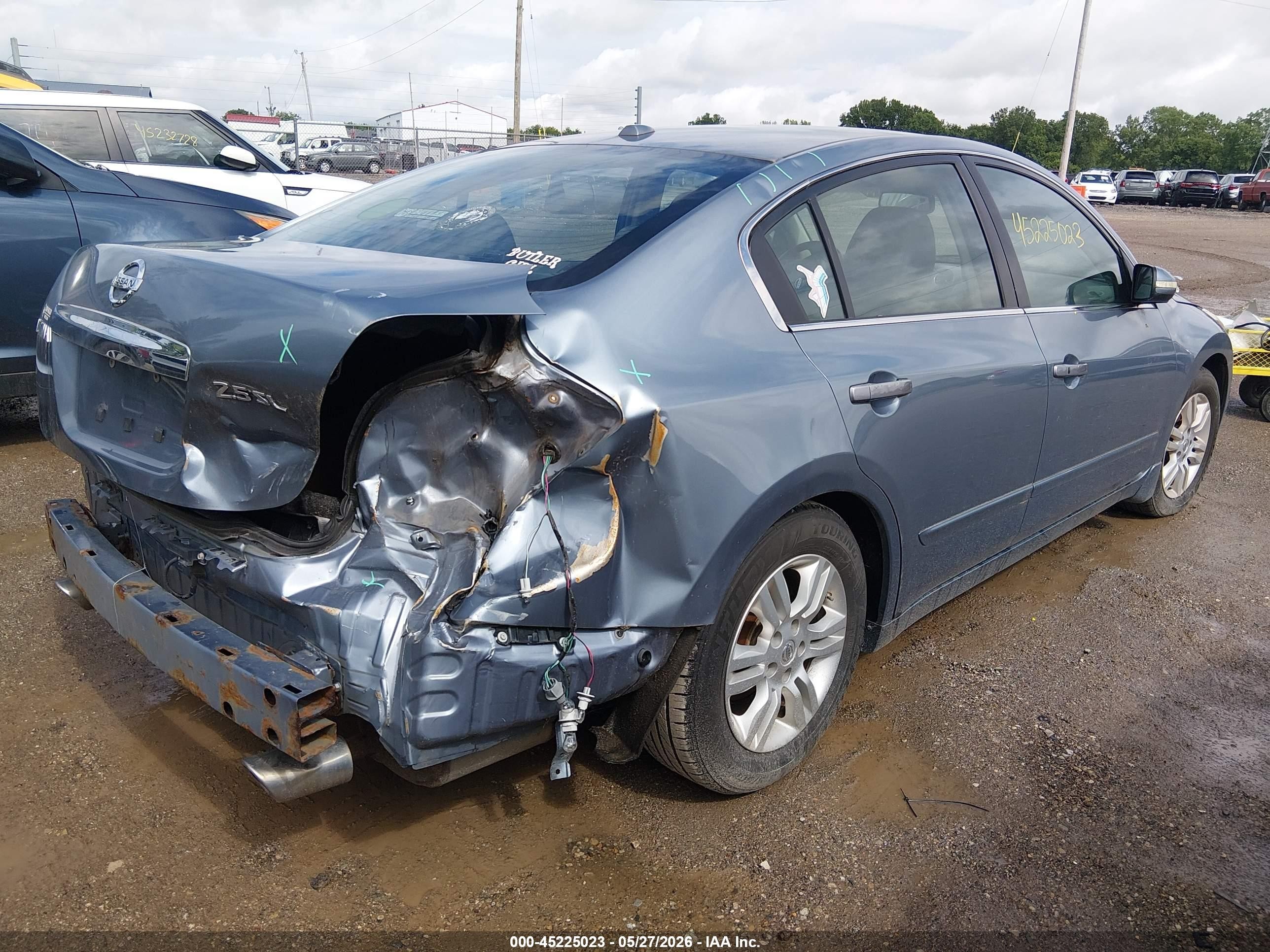 2012 Nissan Altima 2.5 S Light Blue vin: 1N4AL2AP5CC139343