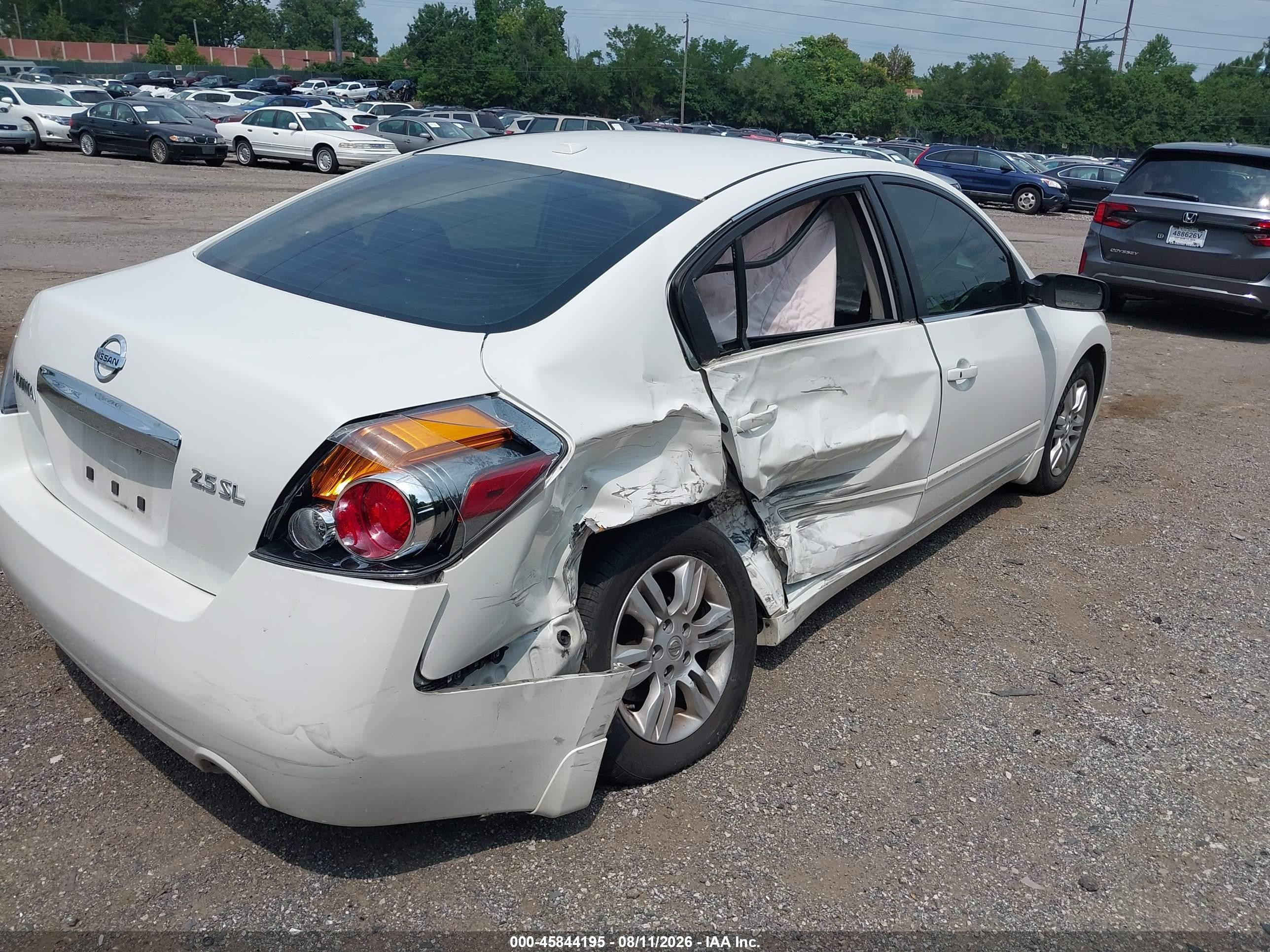 2012 Nissan Altima 2.5 S Белый vin: 1N4AL2AP5CC140671
