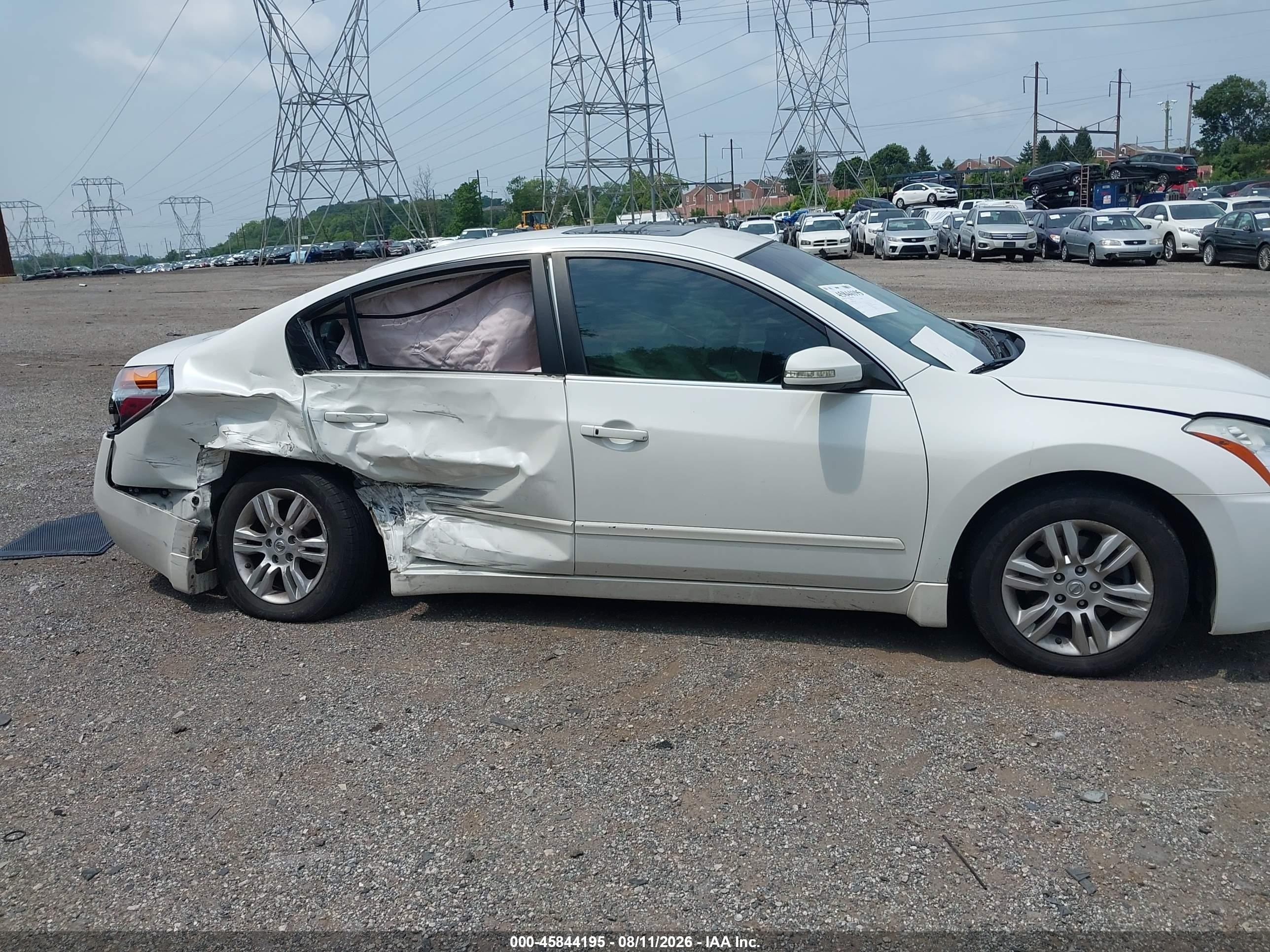 2012 Nissan Altima 2.5 S Белый vin: 1N4AL2AP5CC140671