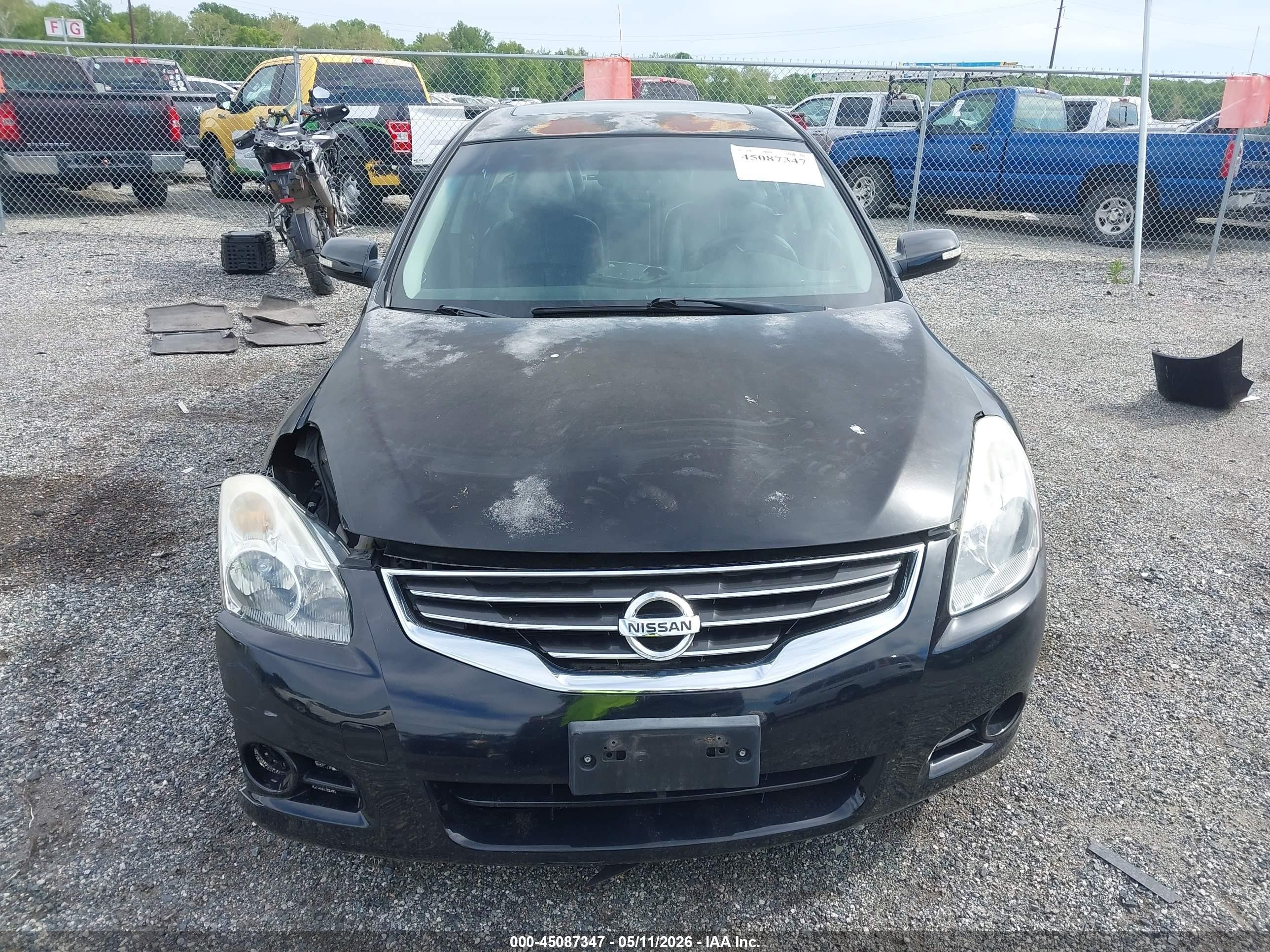 2012 Nissan Altima 2.5 S Black vin: 1N4AL2AP5CC151766