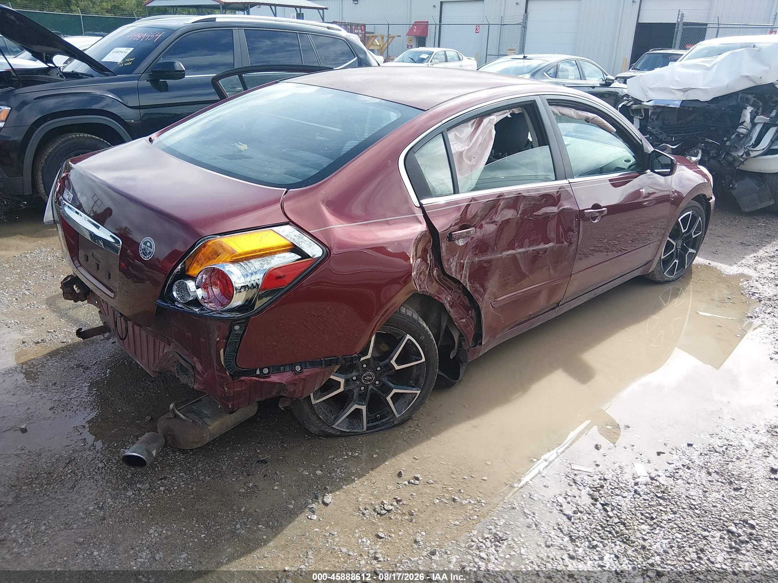 2012 Nissan Altima 2.5 S Burgundy vin: 1N4AL2AP5CC173900