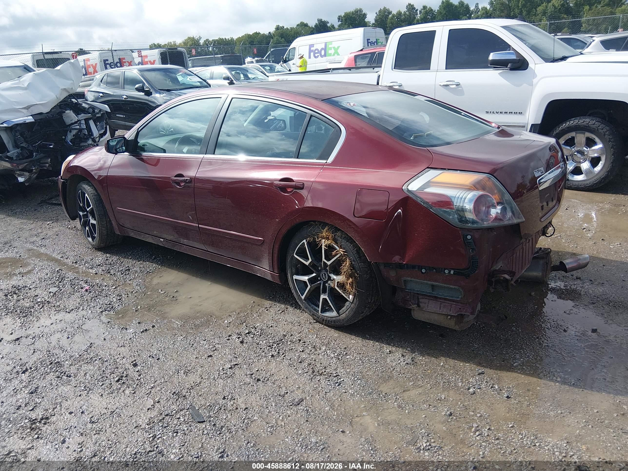 2012 Nissan Altima 2.5 S Burgundy vin: 1N4AL2AP5CC173900