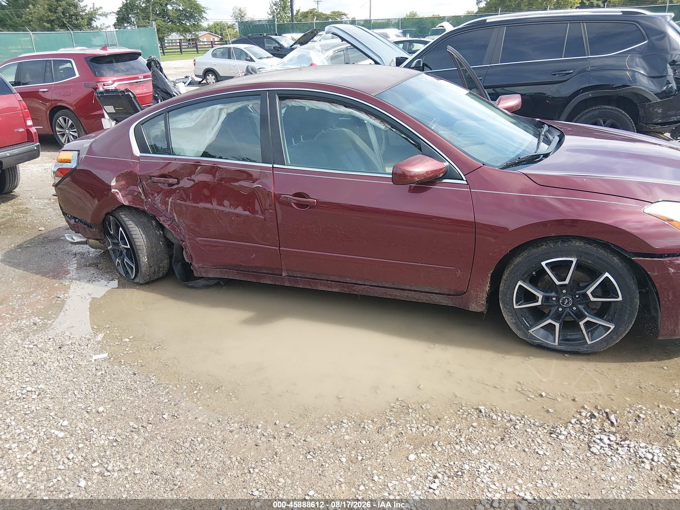 2012 Nissan Altima 2.5 S Burgundy vin: 1N4AL2AP5CC173900