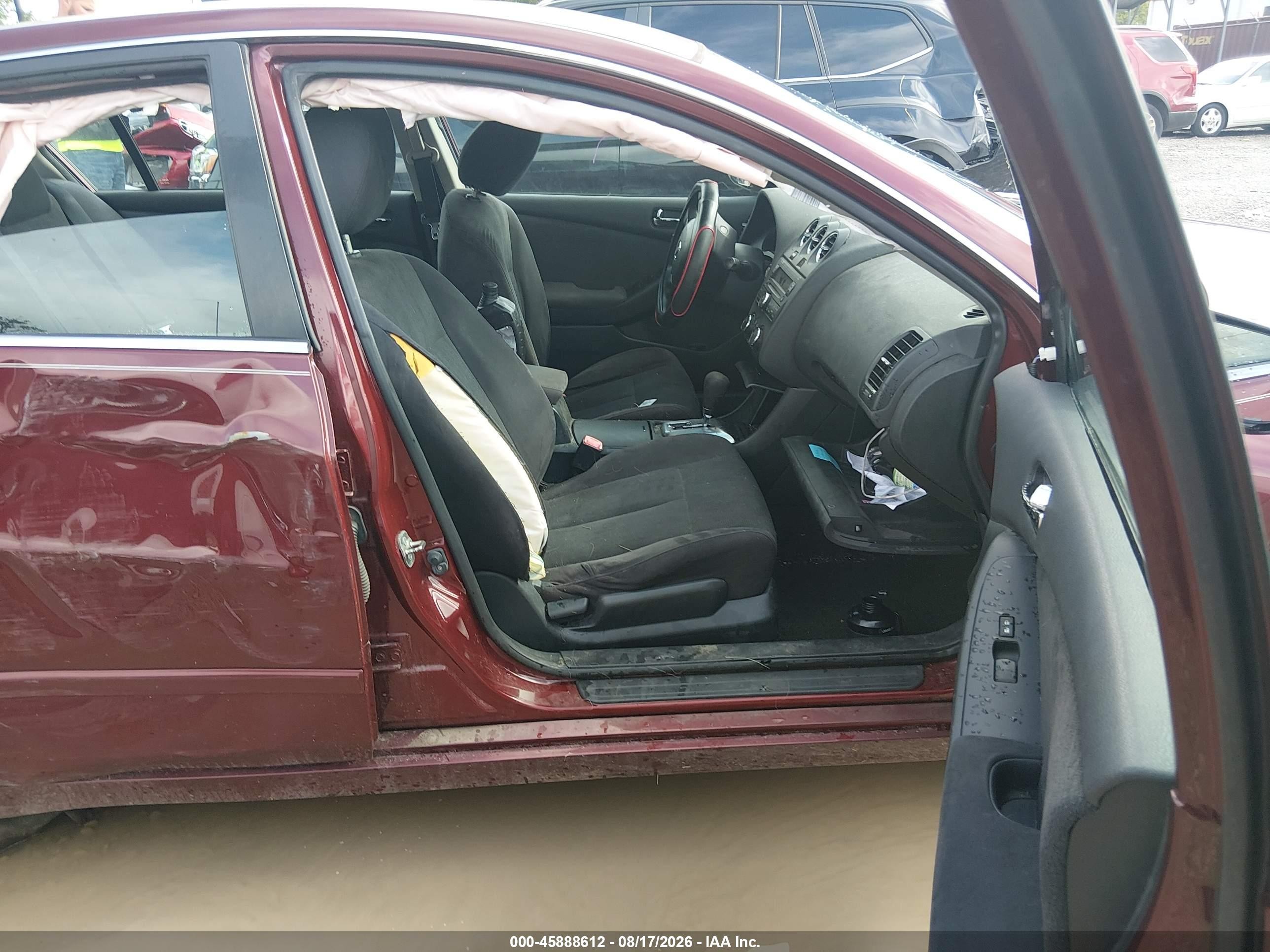 2012 Nissan Altima 2.5 S Burgundy vin: 1N4AL2AP5CC173900