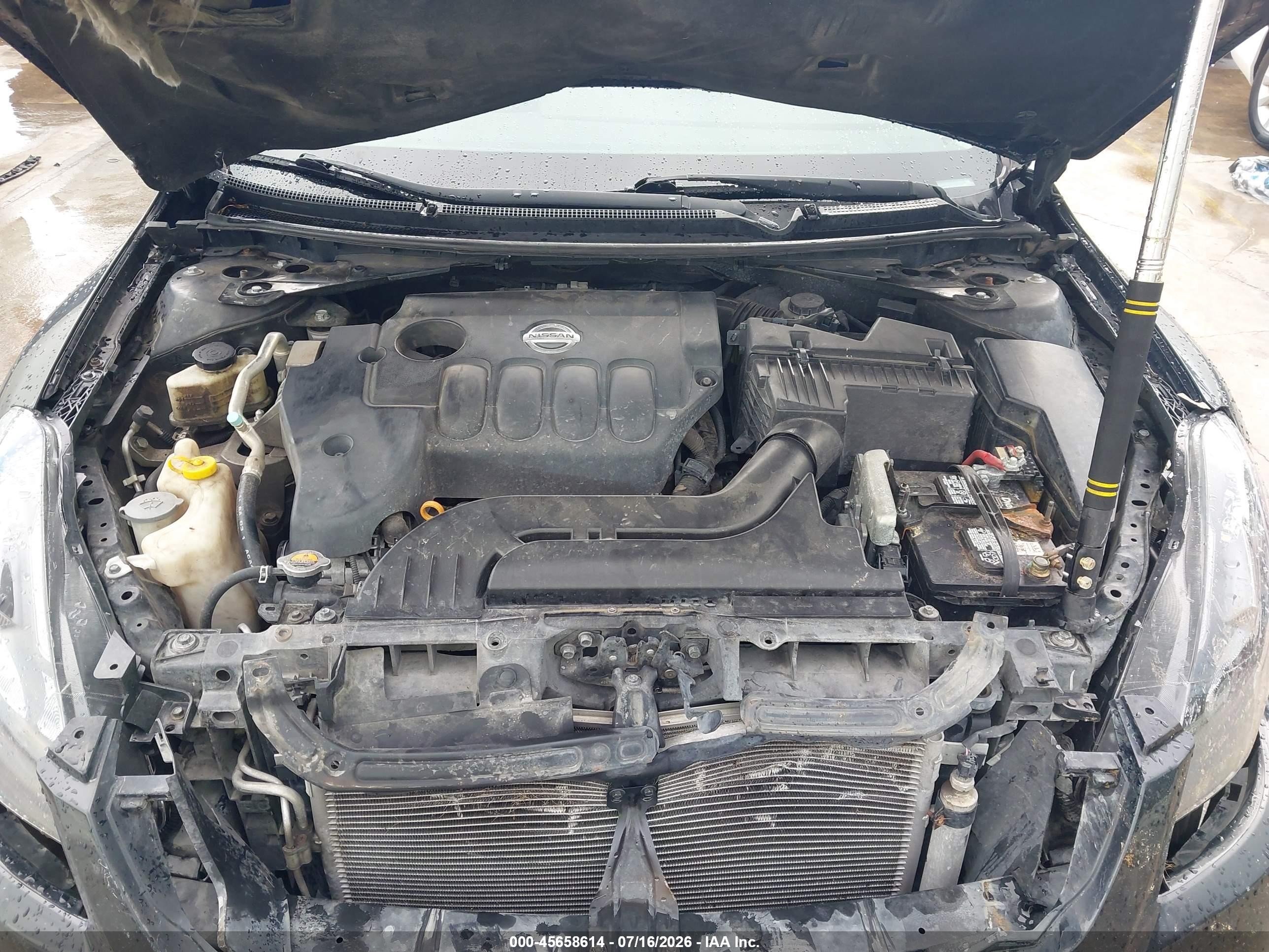2012 Nissan Altima 2.5 S Black vin: 1N4AL2AP5CC227776