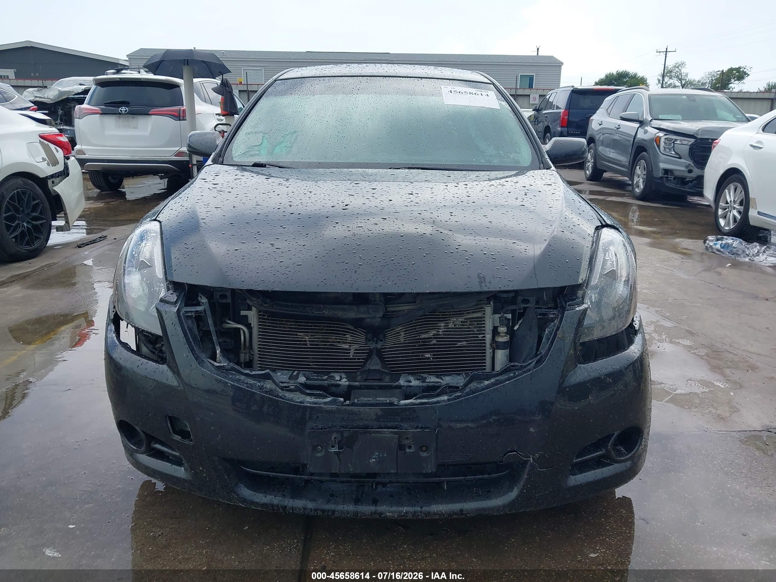 2012 Nissan Altima 2.5 S Black vin: 1N4AL2AP5CC227776