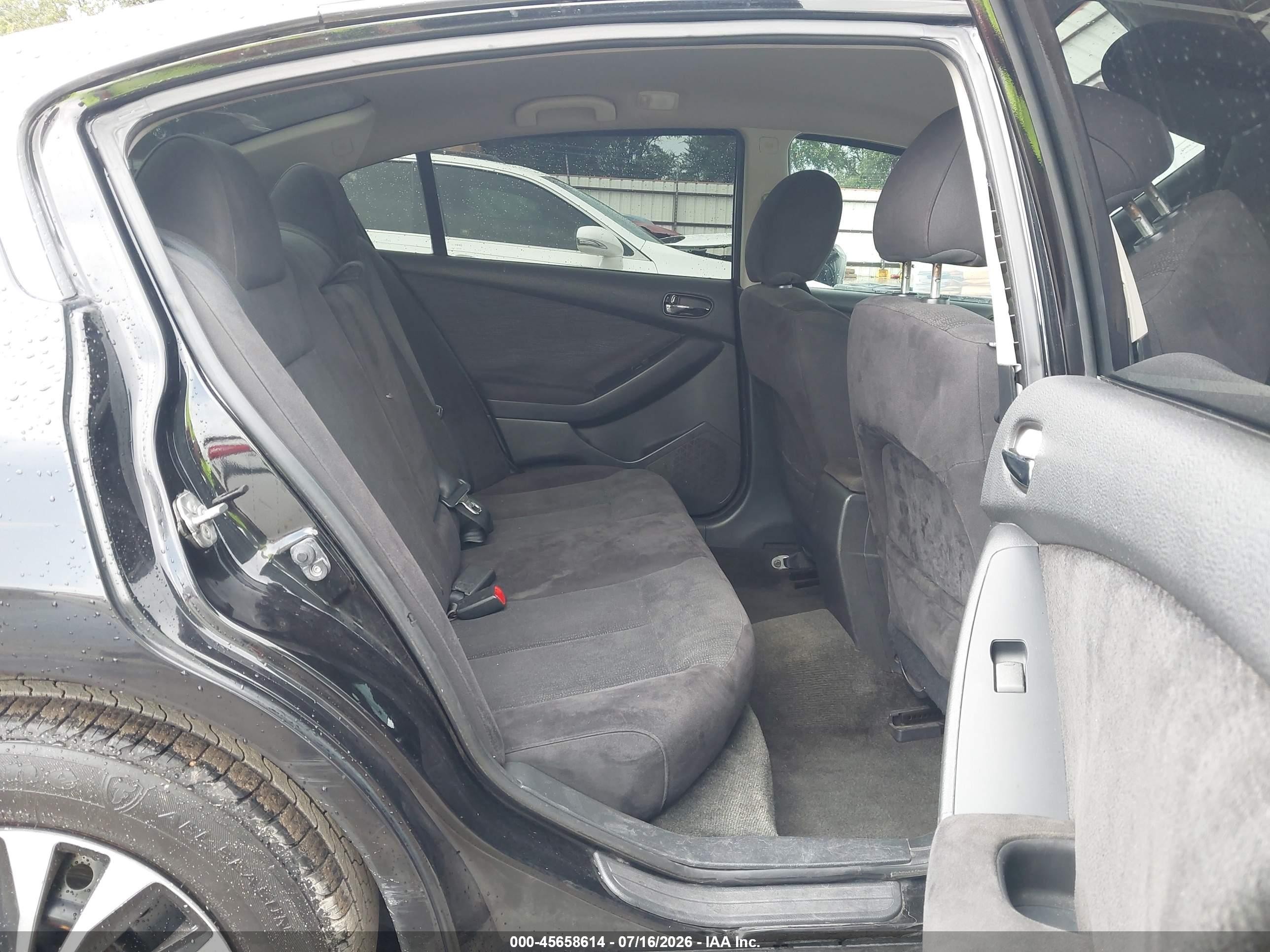 2012 Nissan Altima 2.5 S Black vin: 1N4AL2AP5CC227776