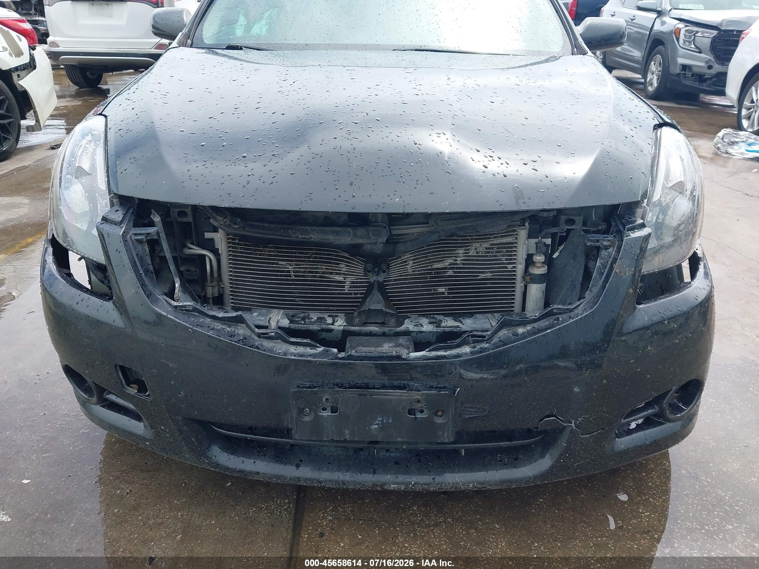 2012 Nissan Altima 2.5 S Black vin: 1N4AL2AP5CC227776