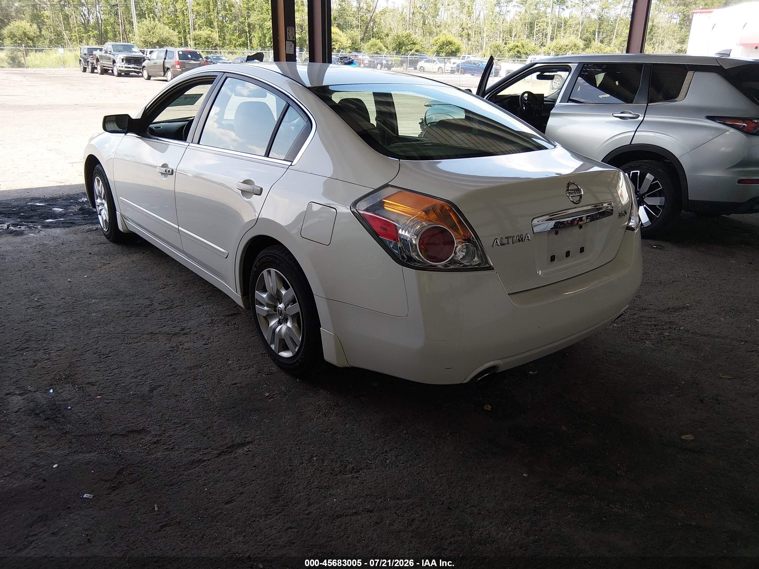 2012 Nissan Altima 2.5 S White vin: 1N4AL2AP5CC251642