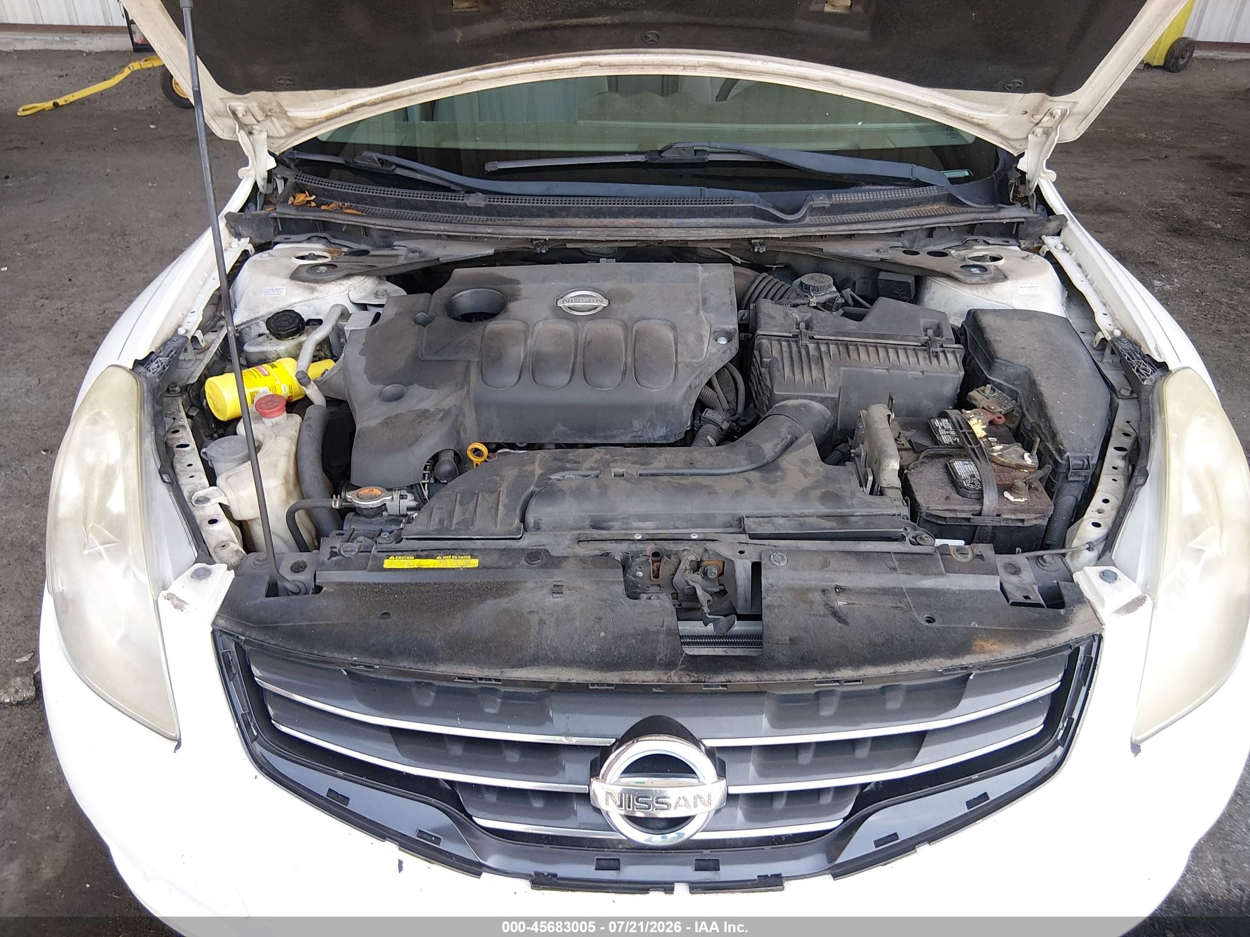2012 Nissan Altima 2.5 S White vin: 1N4AL2AP5CC251642