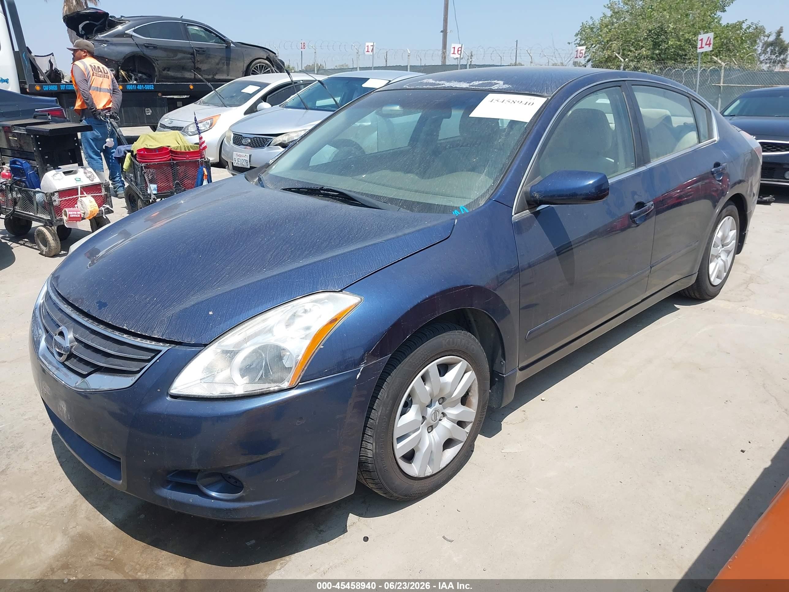 2012 Nissan Altima 2.5 S Синий vin: 1N4AL2AP5CC256095