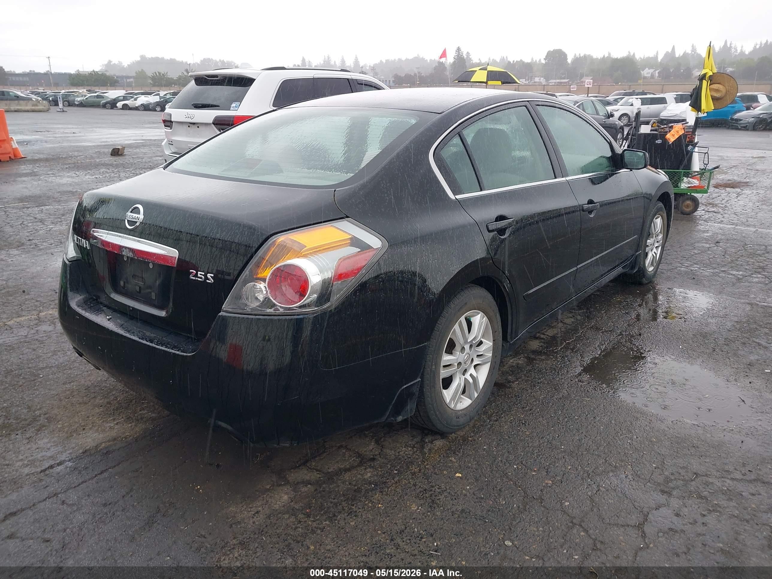 2012 Nissan Altima 2.5 S Black vin: 1N4AL2AP5CN402872