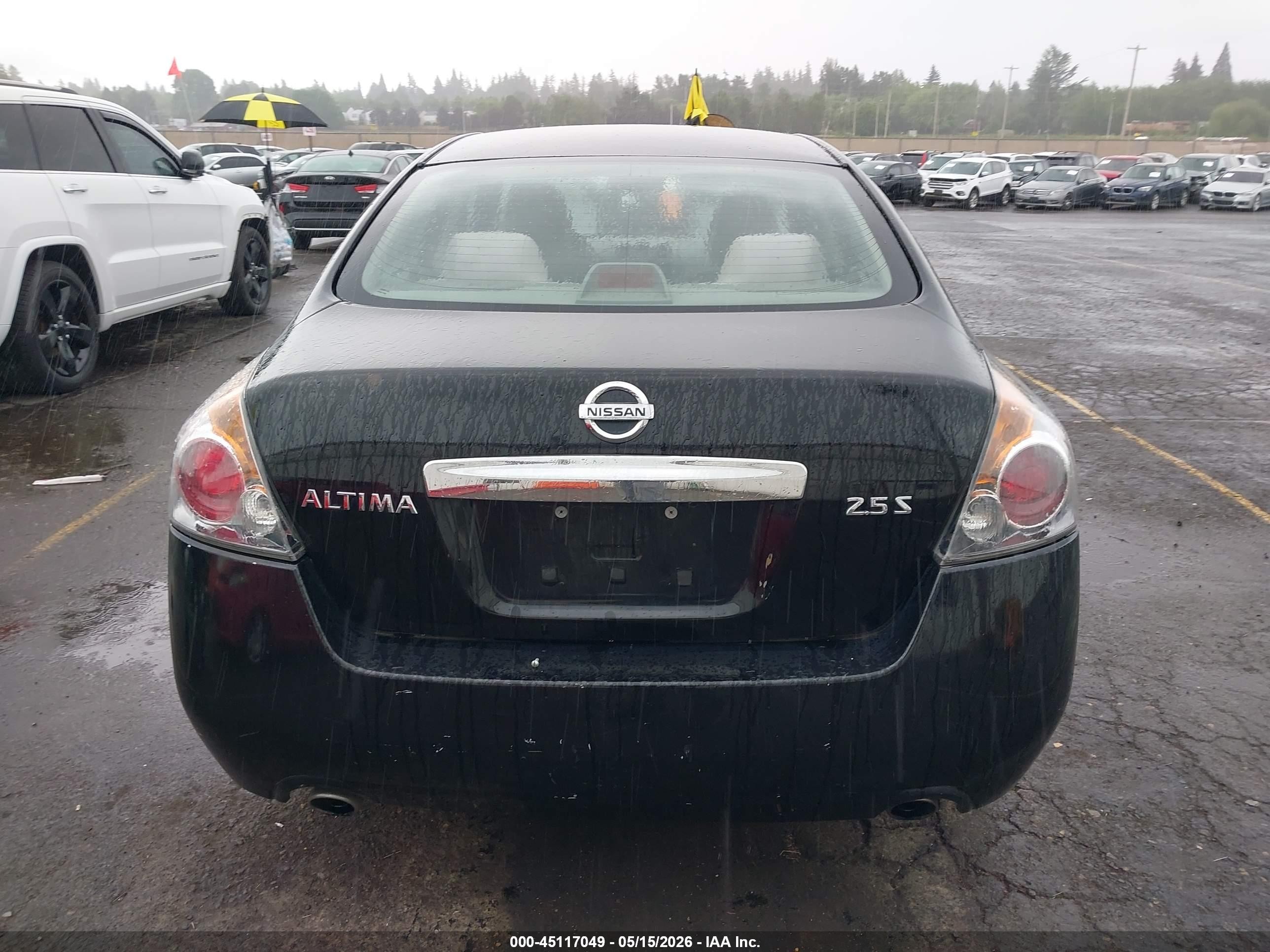 2012 Nissan Altima 2.5 S Black vin: 1N4AL2AP5CN402872