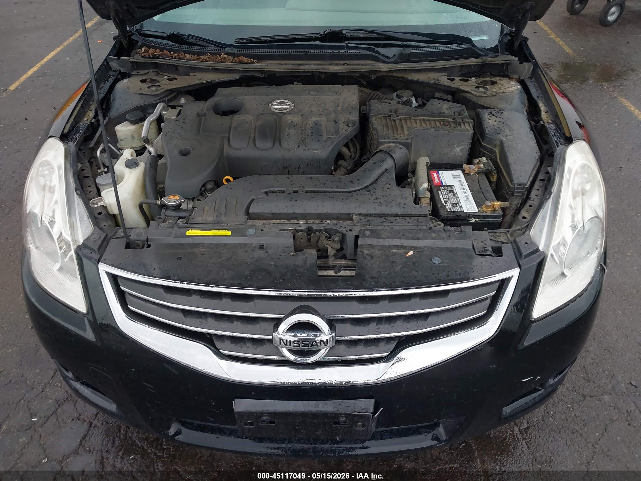 2012 Nissan Altima 2.5 S Black vin: 1N4AL2AP5CN402872