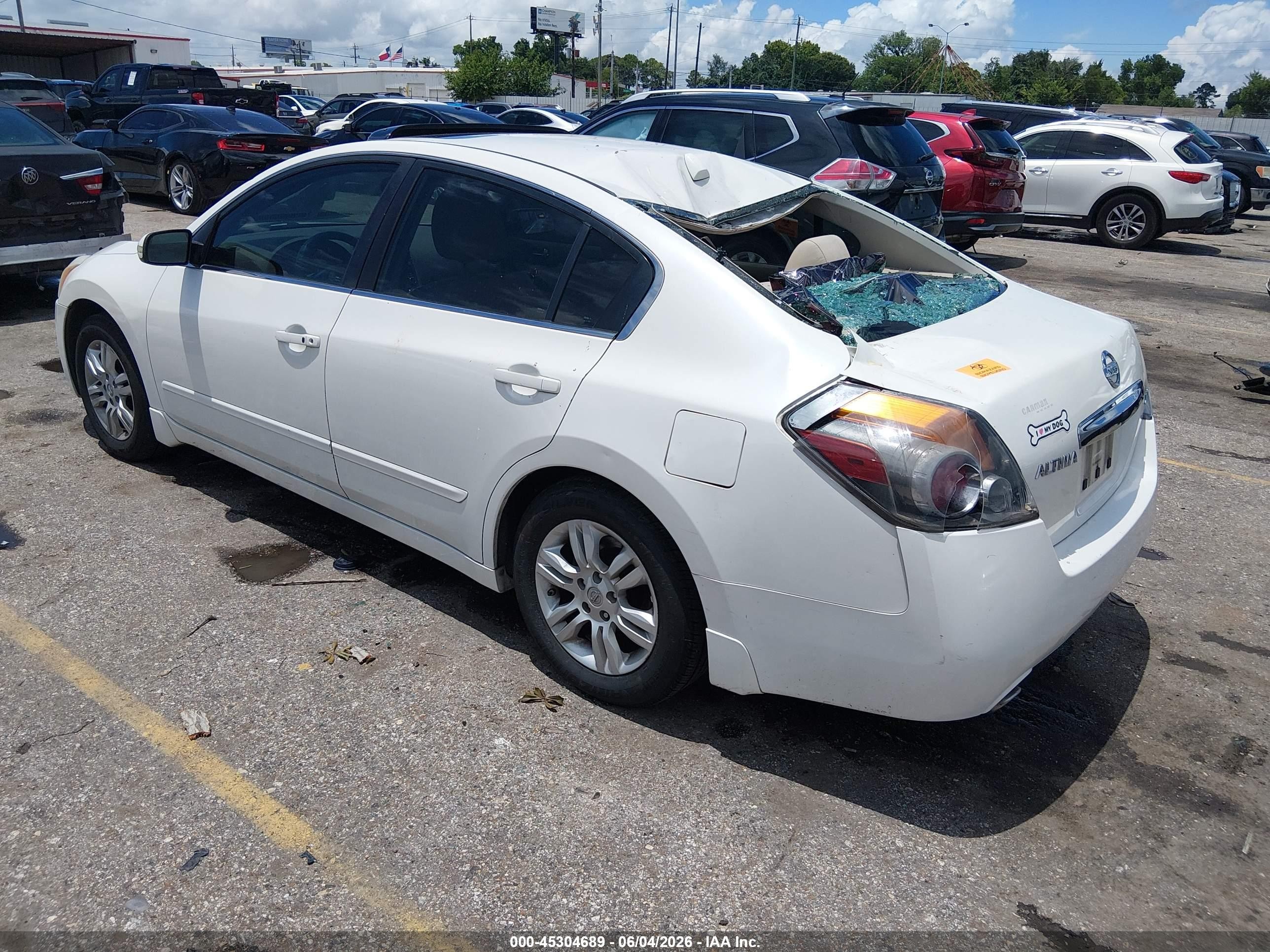 2012 Nissan Altima 2.5 S White vin: 1N4AL2AP5CN405299