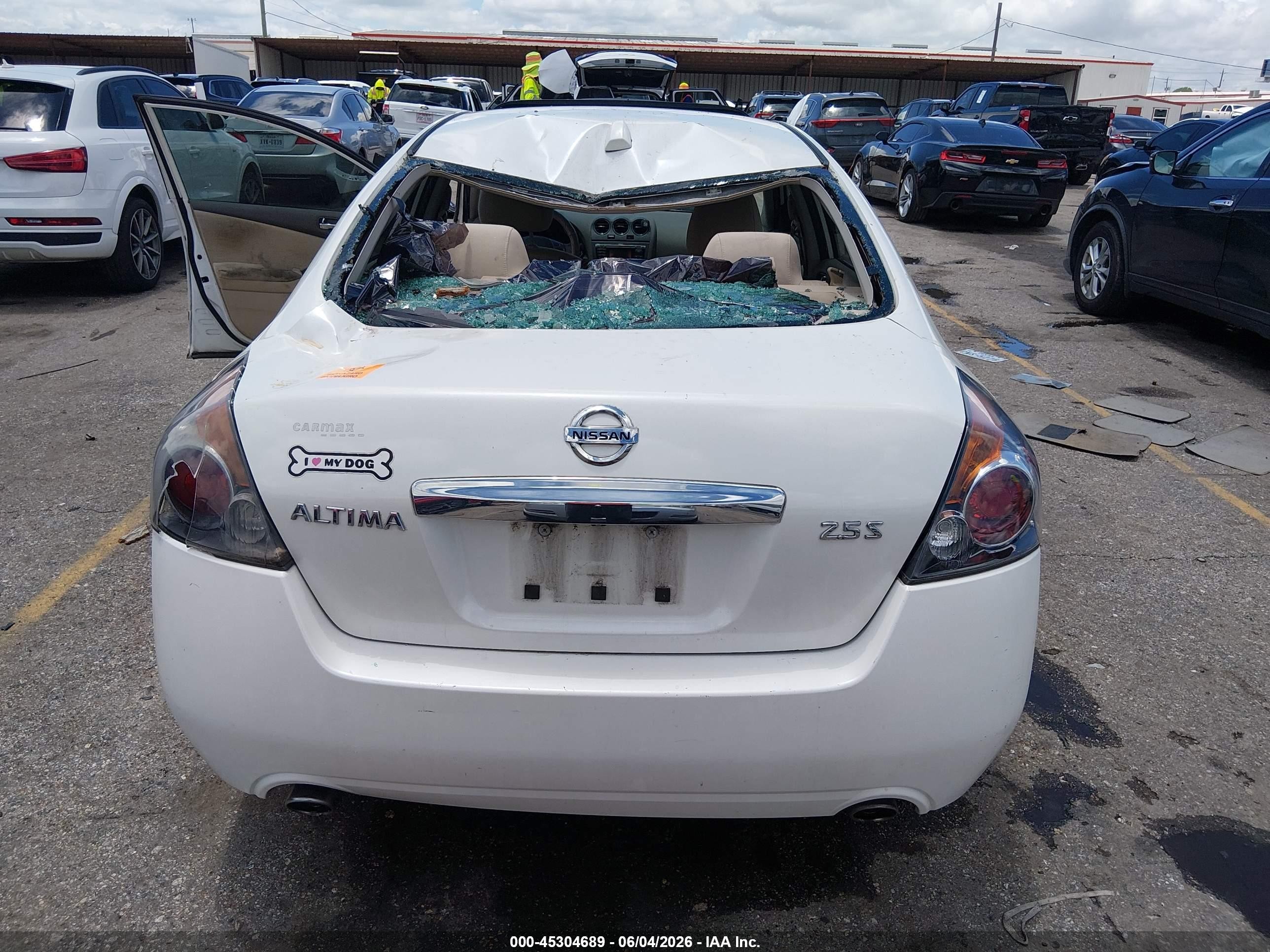 2012 Nissan Altima 2.5 S White vin: 1N4AL2AP5CN405299