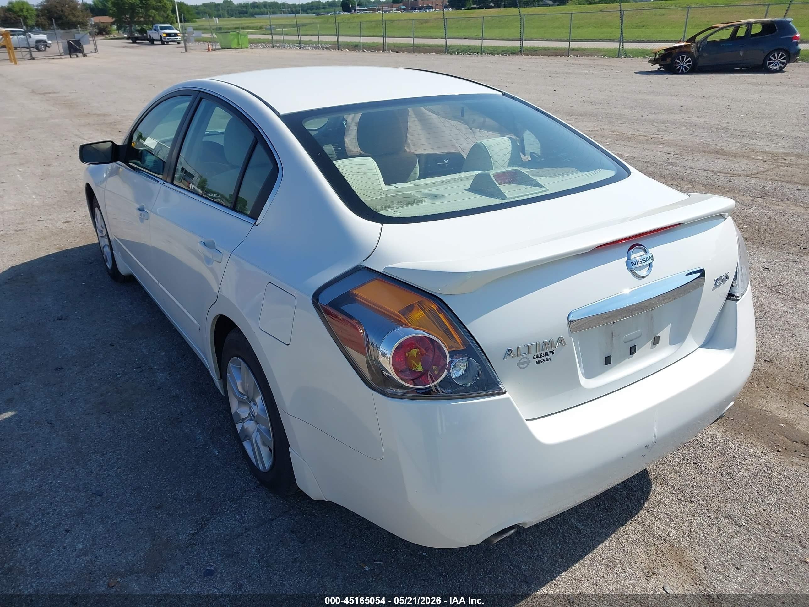 2012 Nissan Altima 2.5 S White vin: 1N4AL2AP5CN409093