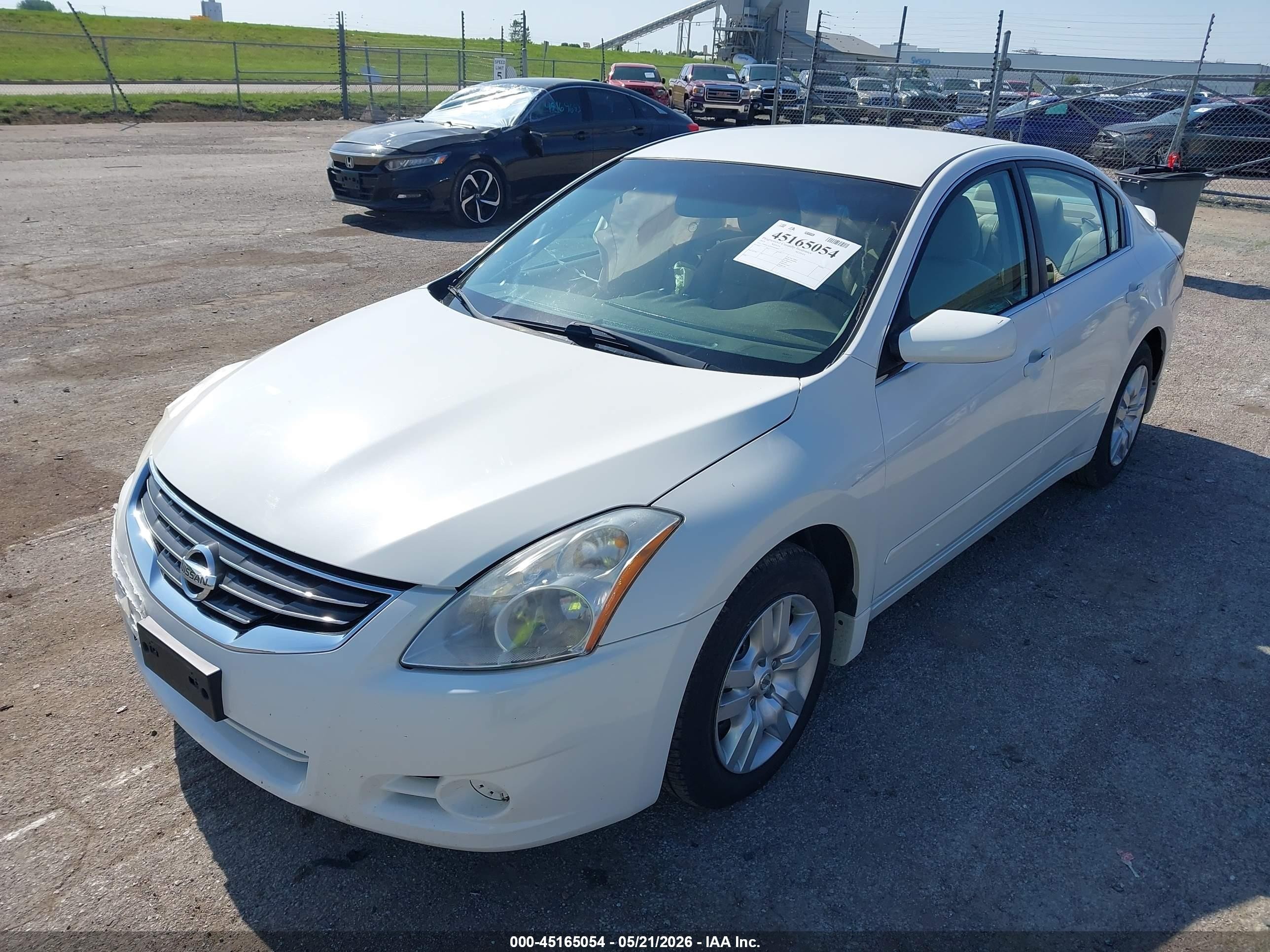 2012 Nissan Altima 2.5 S White vin: 1N4AL2AP5CN409093