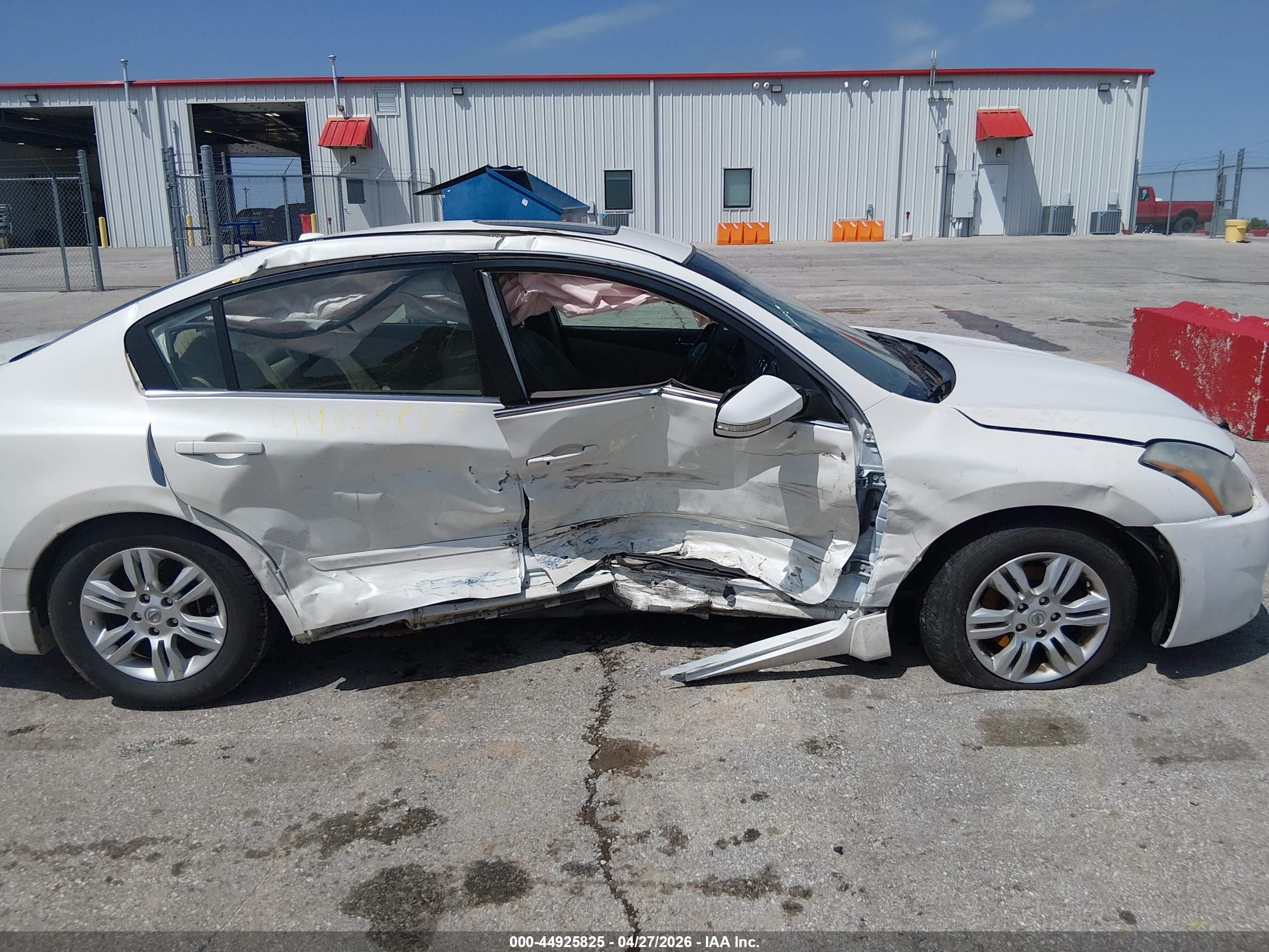 2012 Nissan Altima 2.5 S White vin: 1N4AL2AP5CN411796