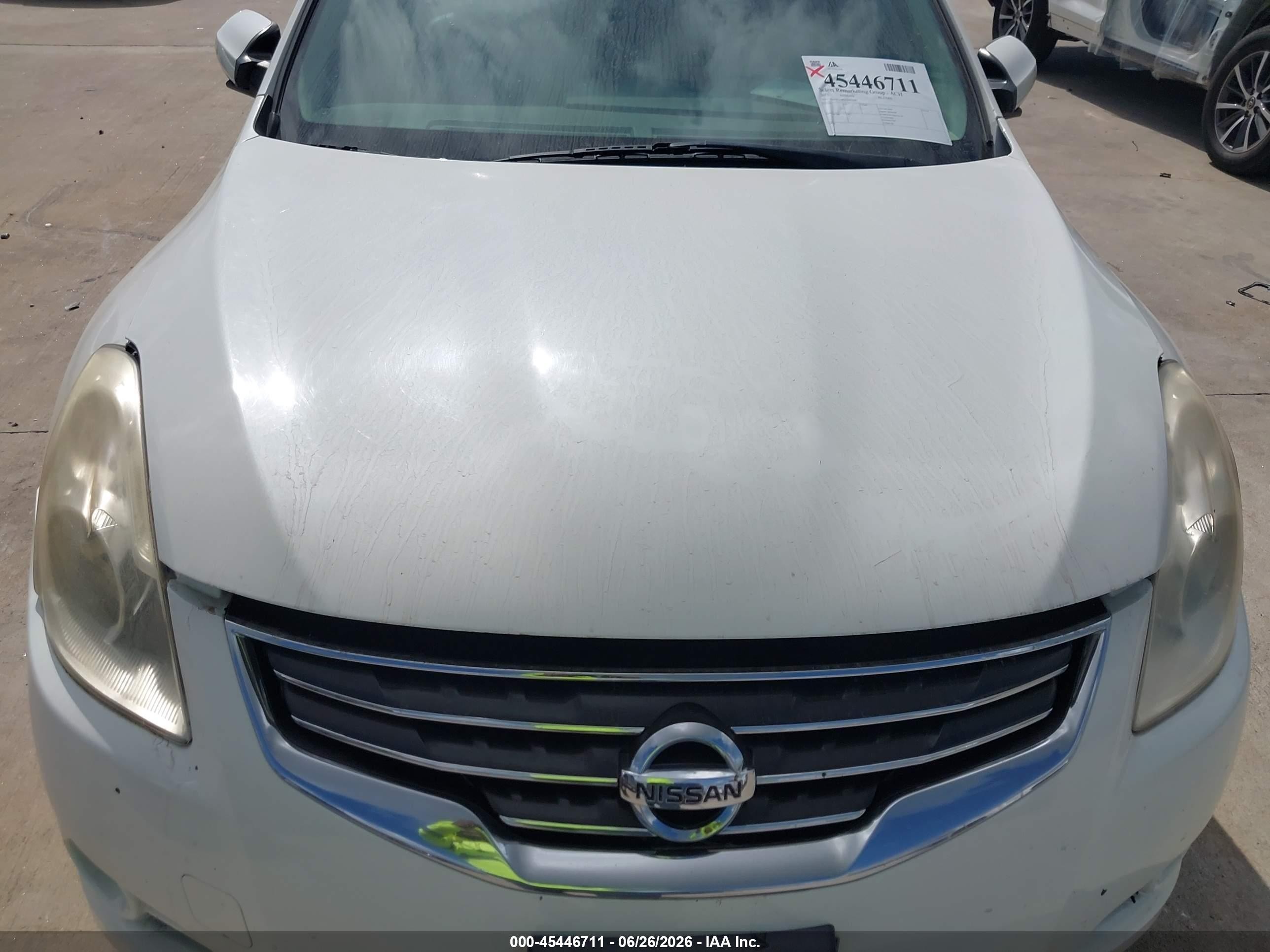 2012 Nissan Altima 2.5 S Белый vin: 1N4AL2AP5CN413287